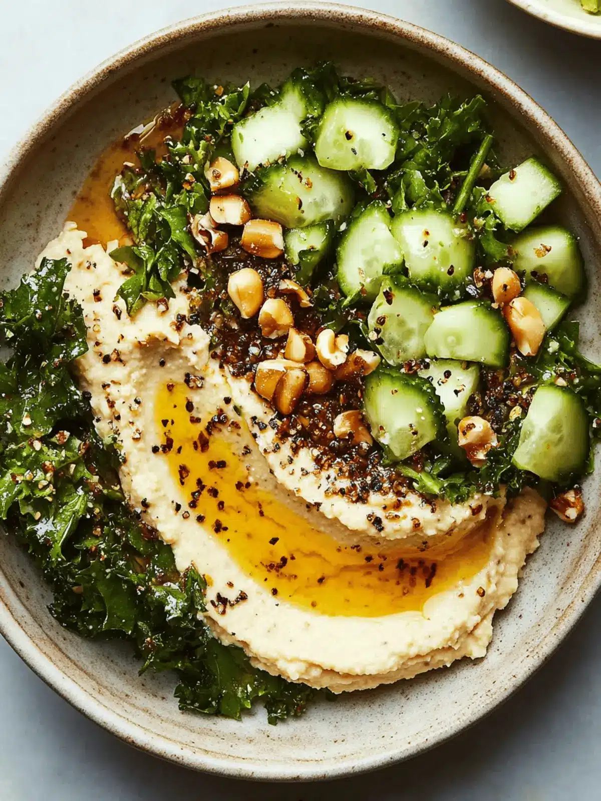 Winter Salad Hummus Bowls