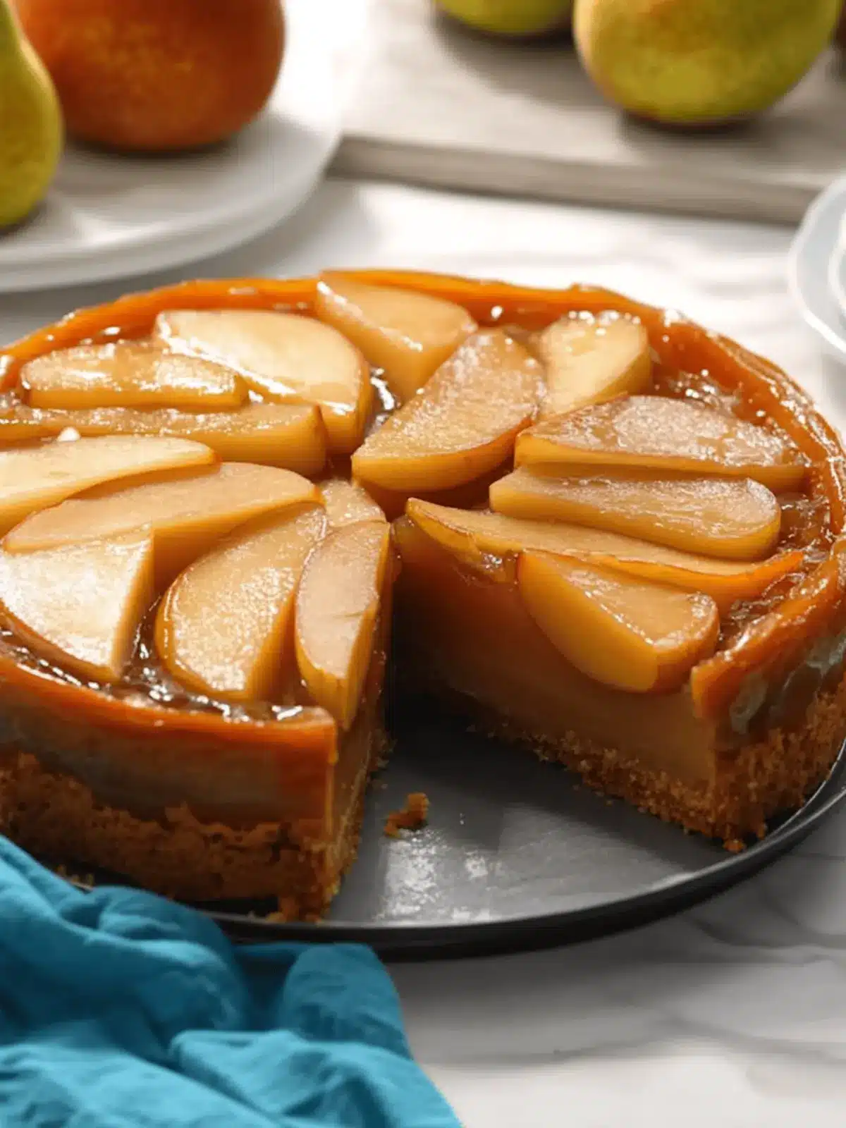 Sweetpotato Pear Upside Down Cake