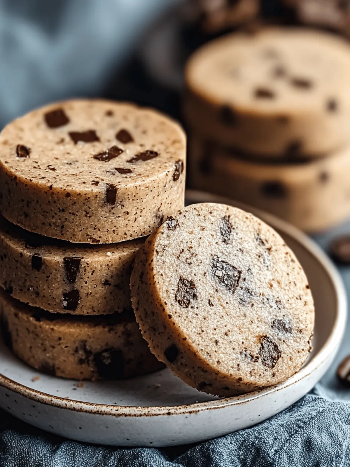 Espresso Chocolate Sablés Cookies