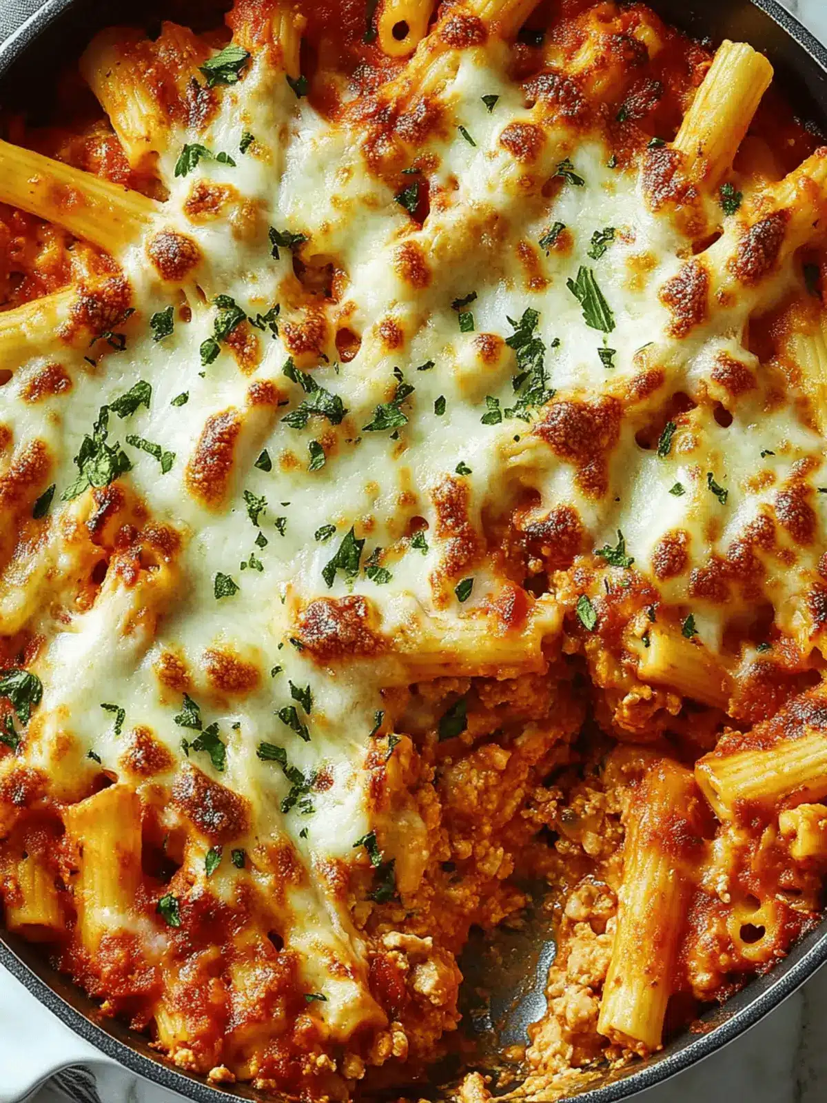 Cottage Cheese Baked Ziti