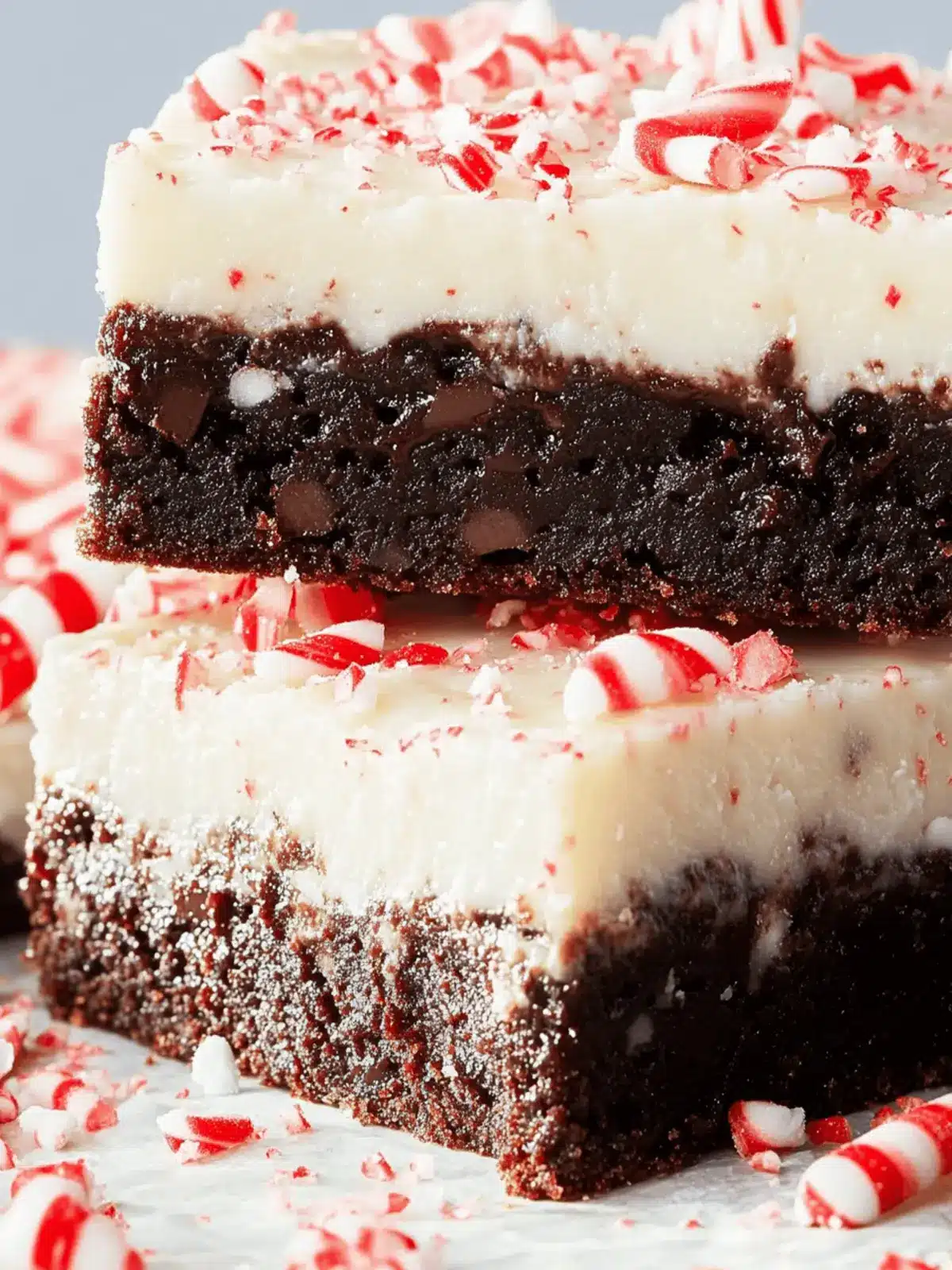 Peppermint Bark Brownies