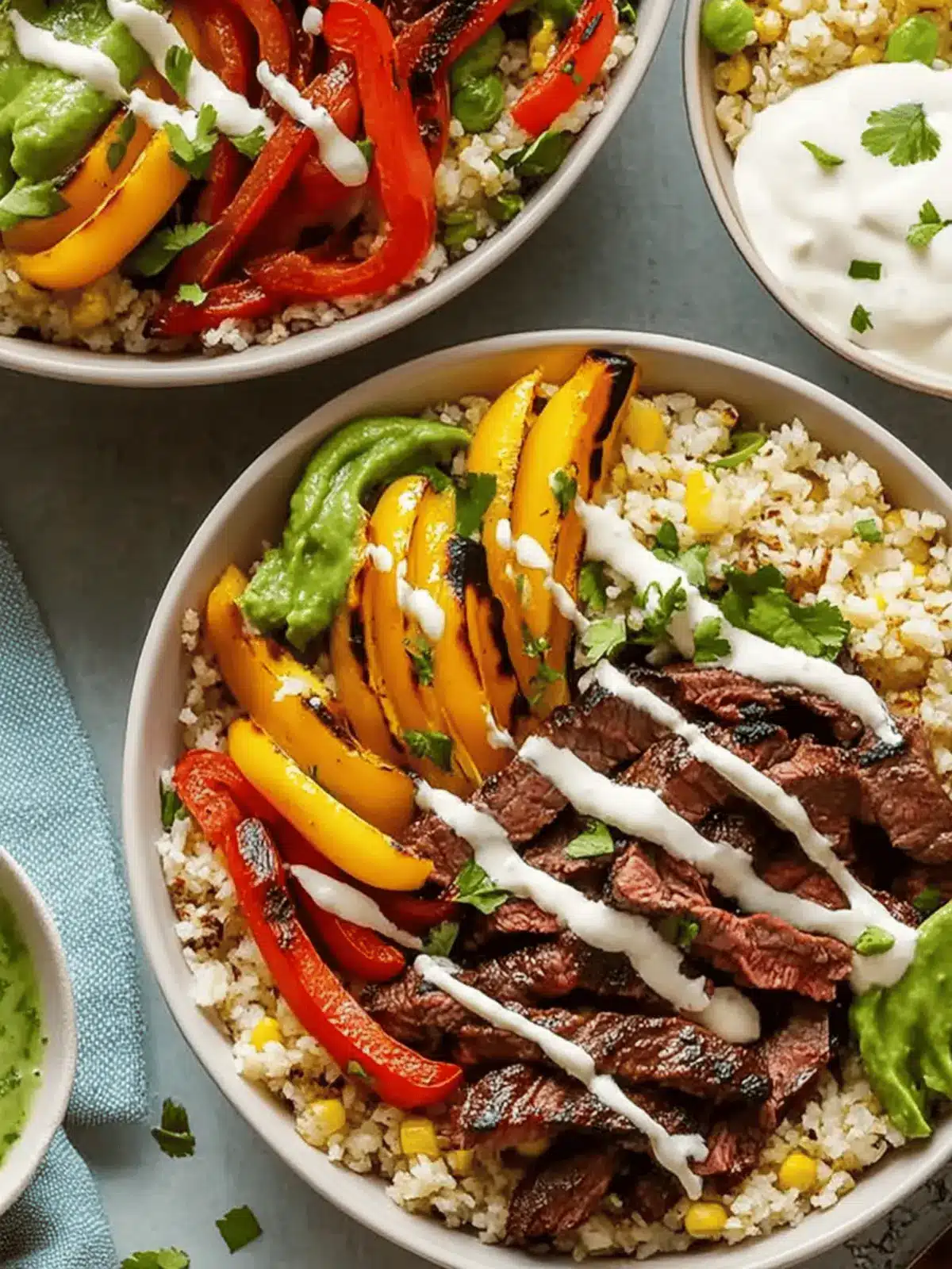 Steak Fajita Power Bowls