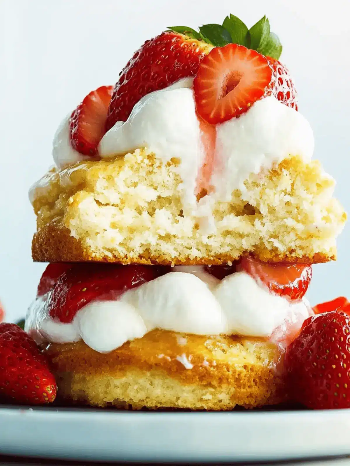 Flaky Strawberry Shortcake Bliss with Homemade Biscuits 3 Strawberry Shortcake