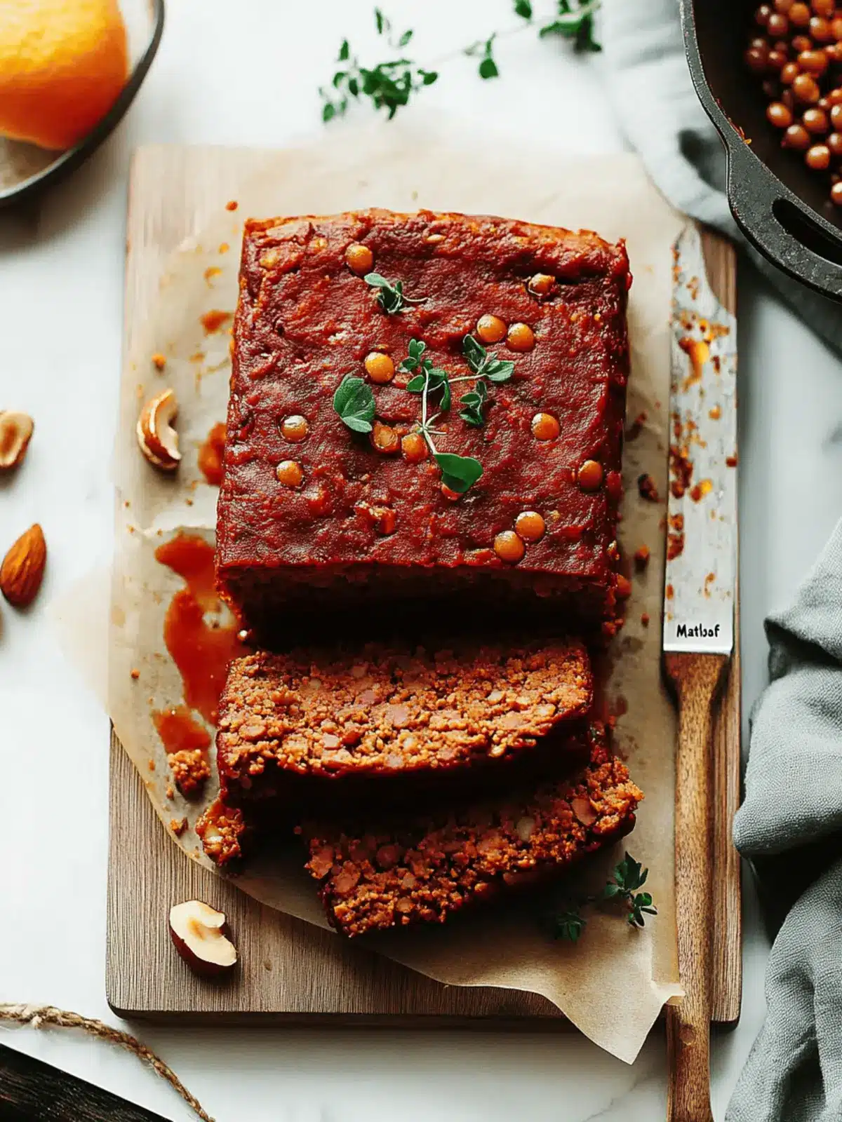 Vegan Lentil Nut “Meatloaf”