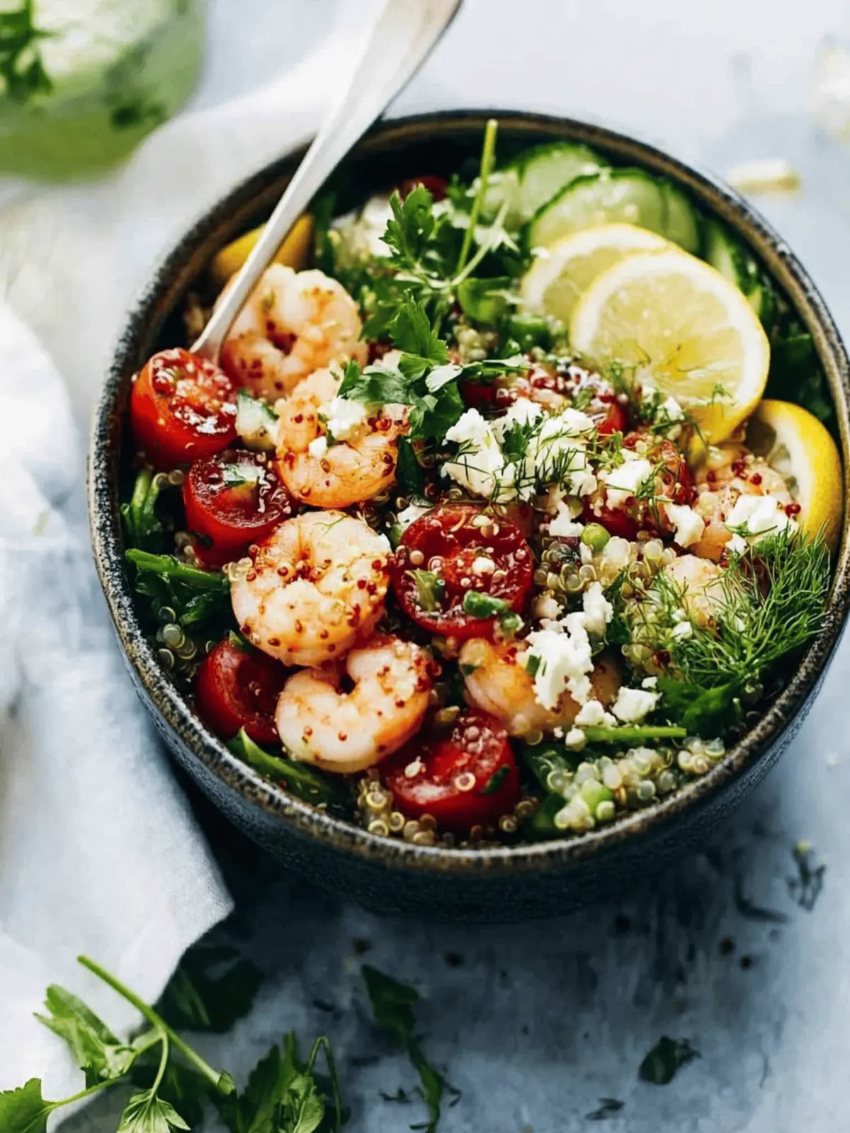 Summer Quinoa Salad Jars with Lemon Dill Dressing
