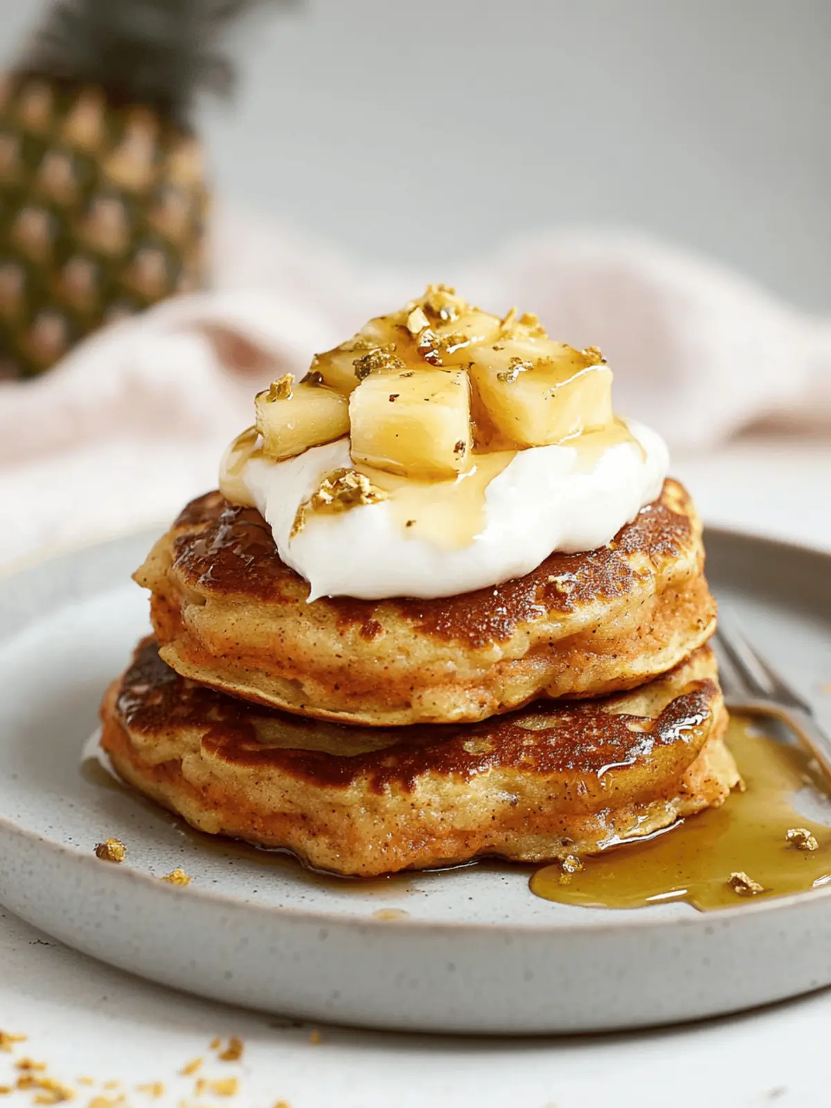 Carrot Cake Pancakes / mit Ananasfüllung