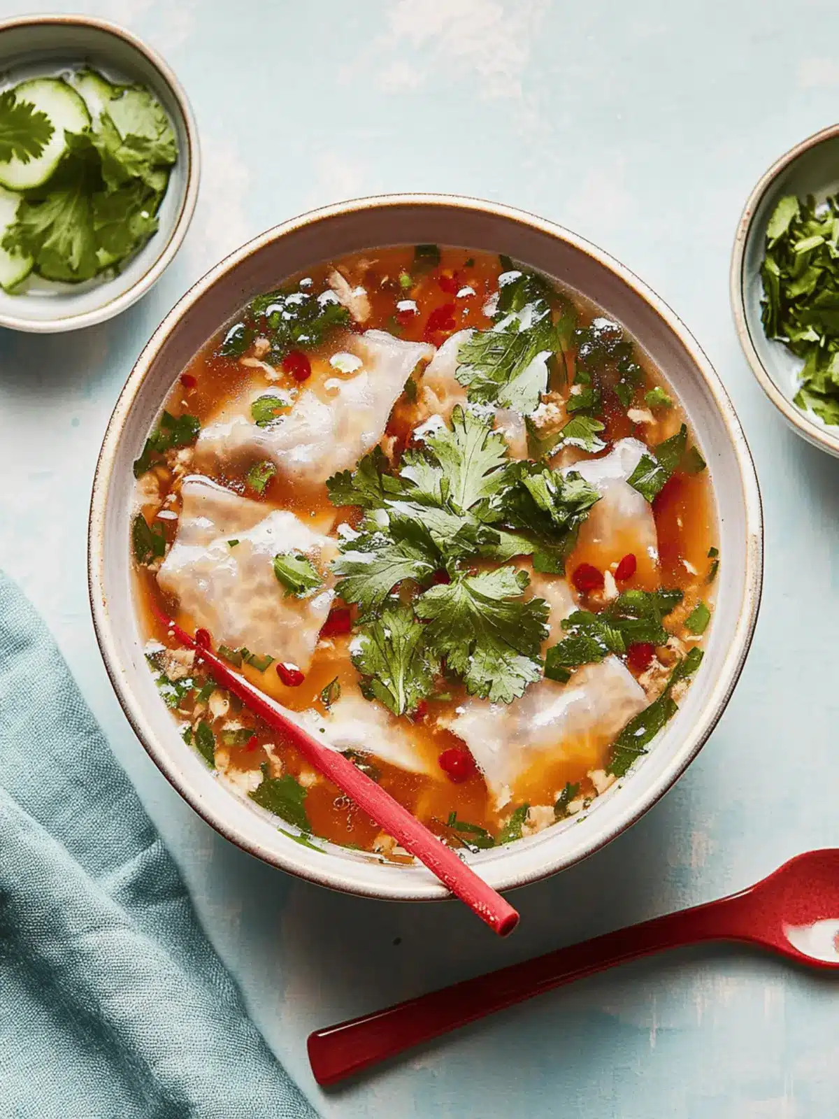 Hearty Thenthuk: Your Cozy Vegetarian Noodle Soup Fix 2 Thenthuk