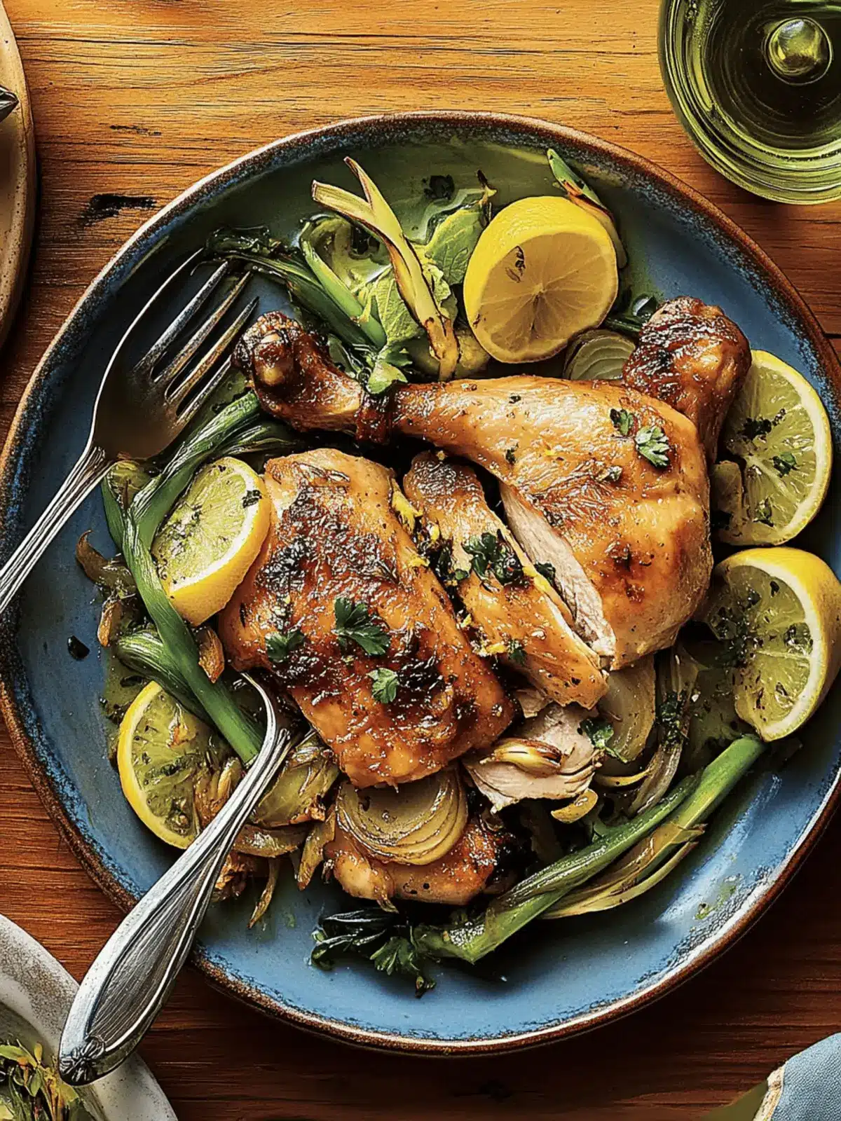 Chicken with Lemon and Spicy Spring Onions
