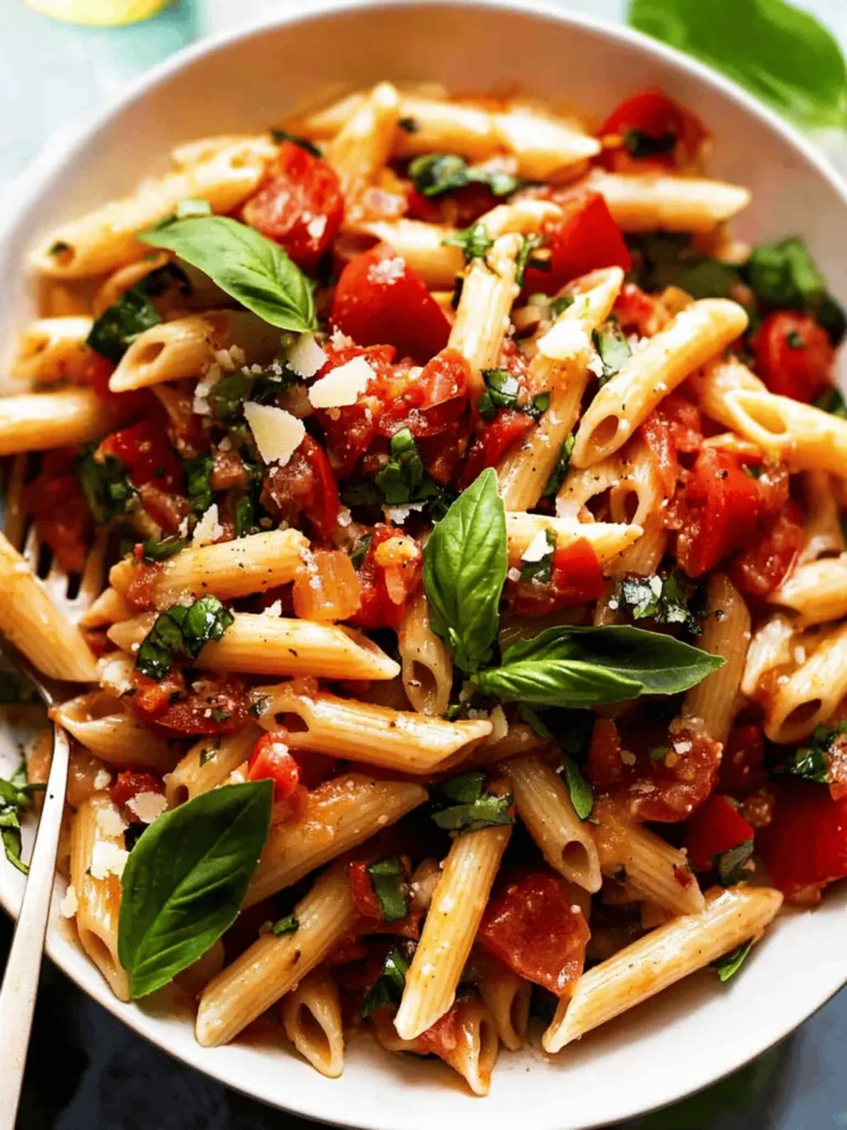 Bruschetta summer pasta salad