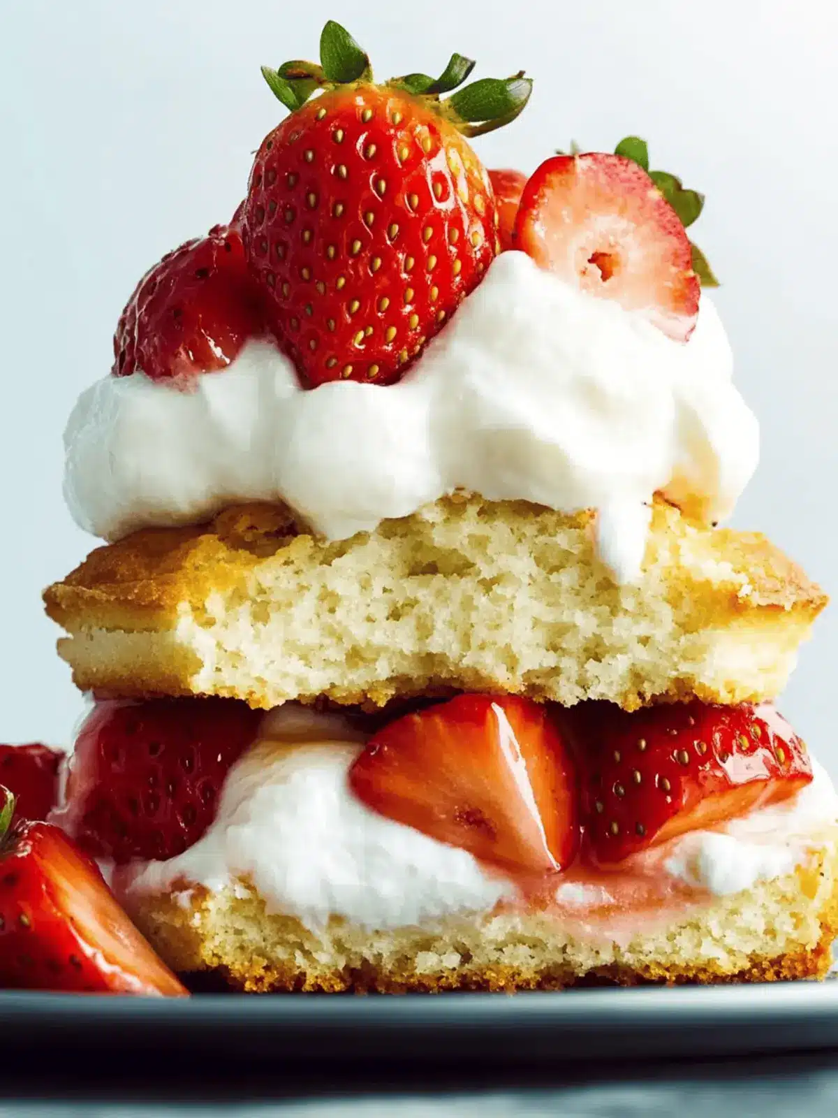 Flaky Strawberry Shortcake Bliss with Homemade Biscuits 5 Strawberry Shortcake
