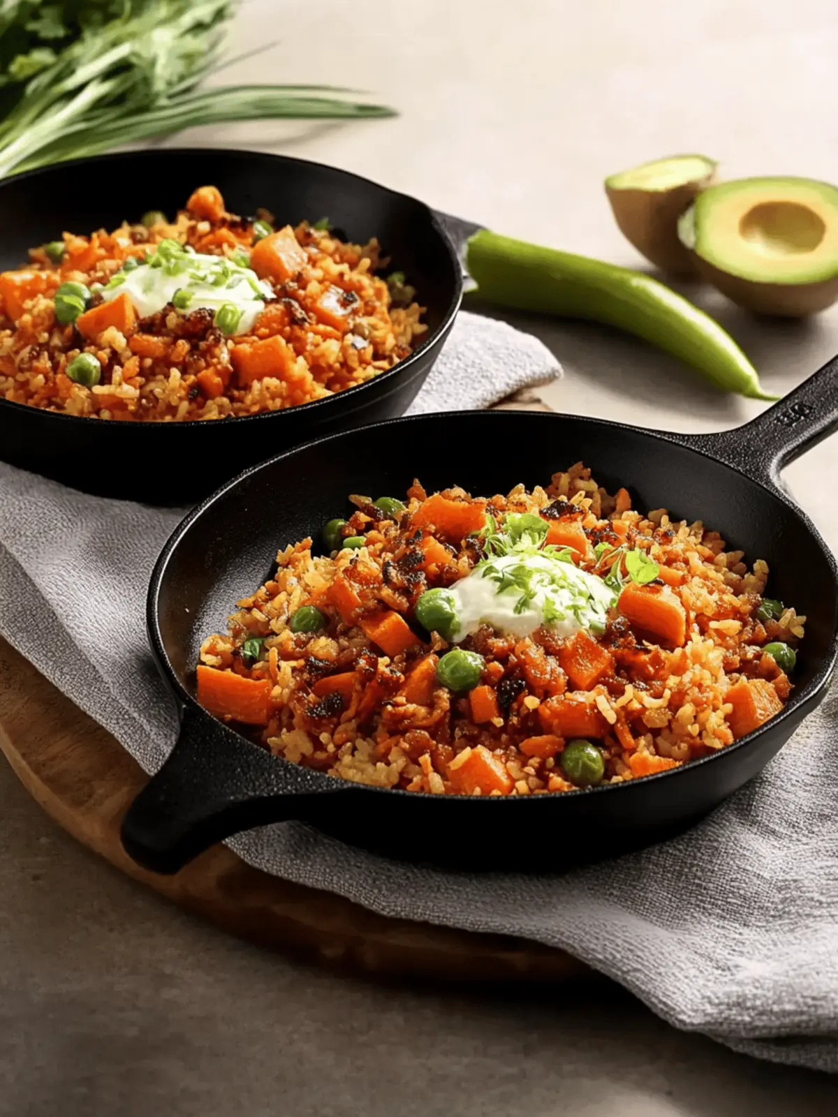 Breakfast Fried Sweetpotato Rice