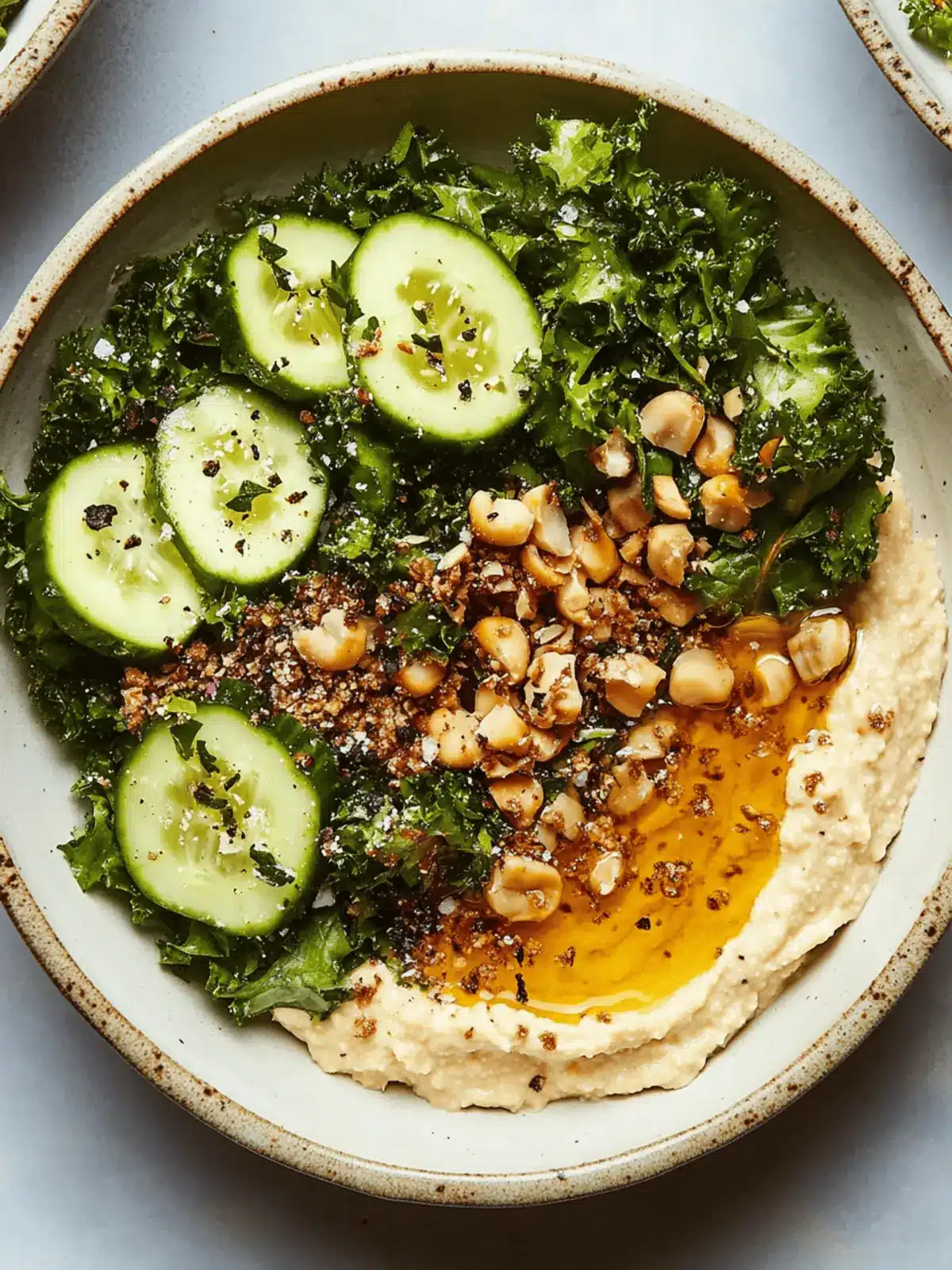 Winter Salad Hummus Bowls