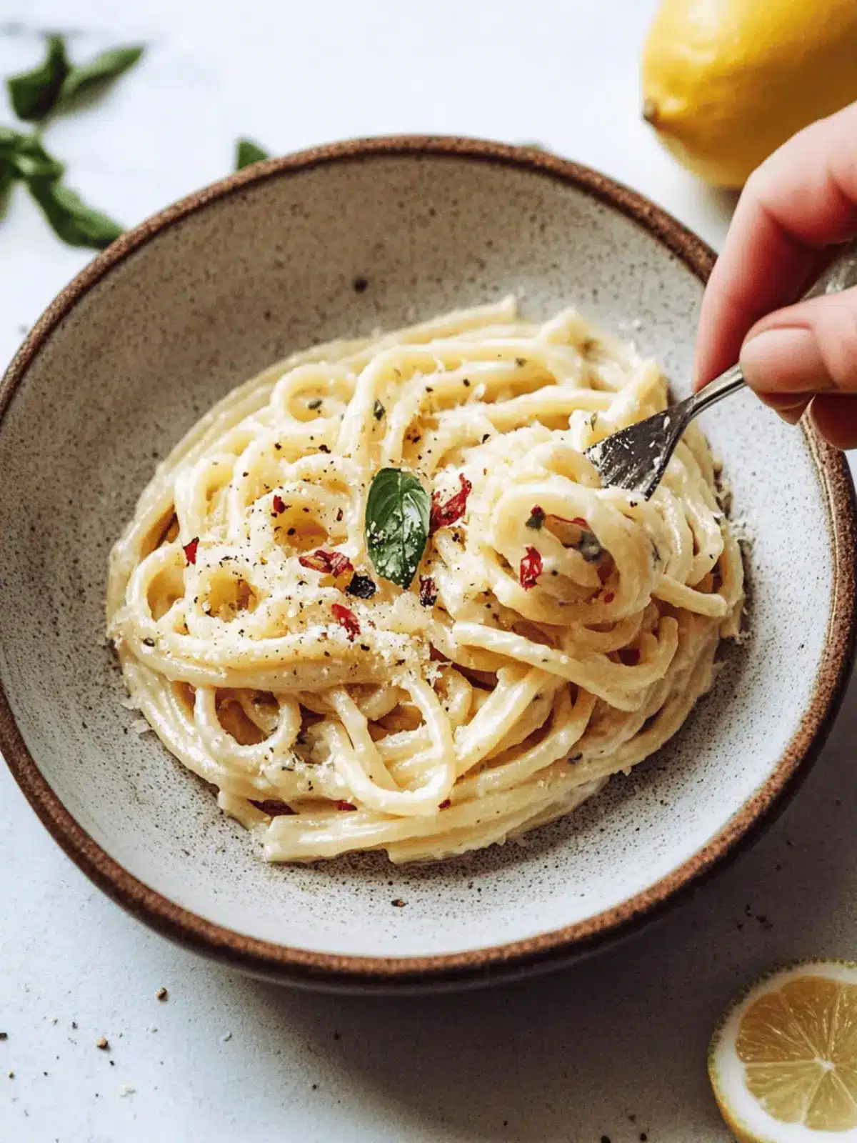 Vegan Pasta Al Limone