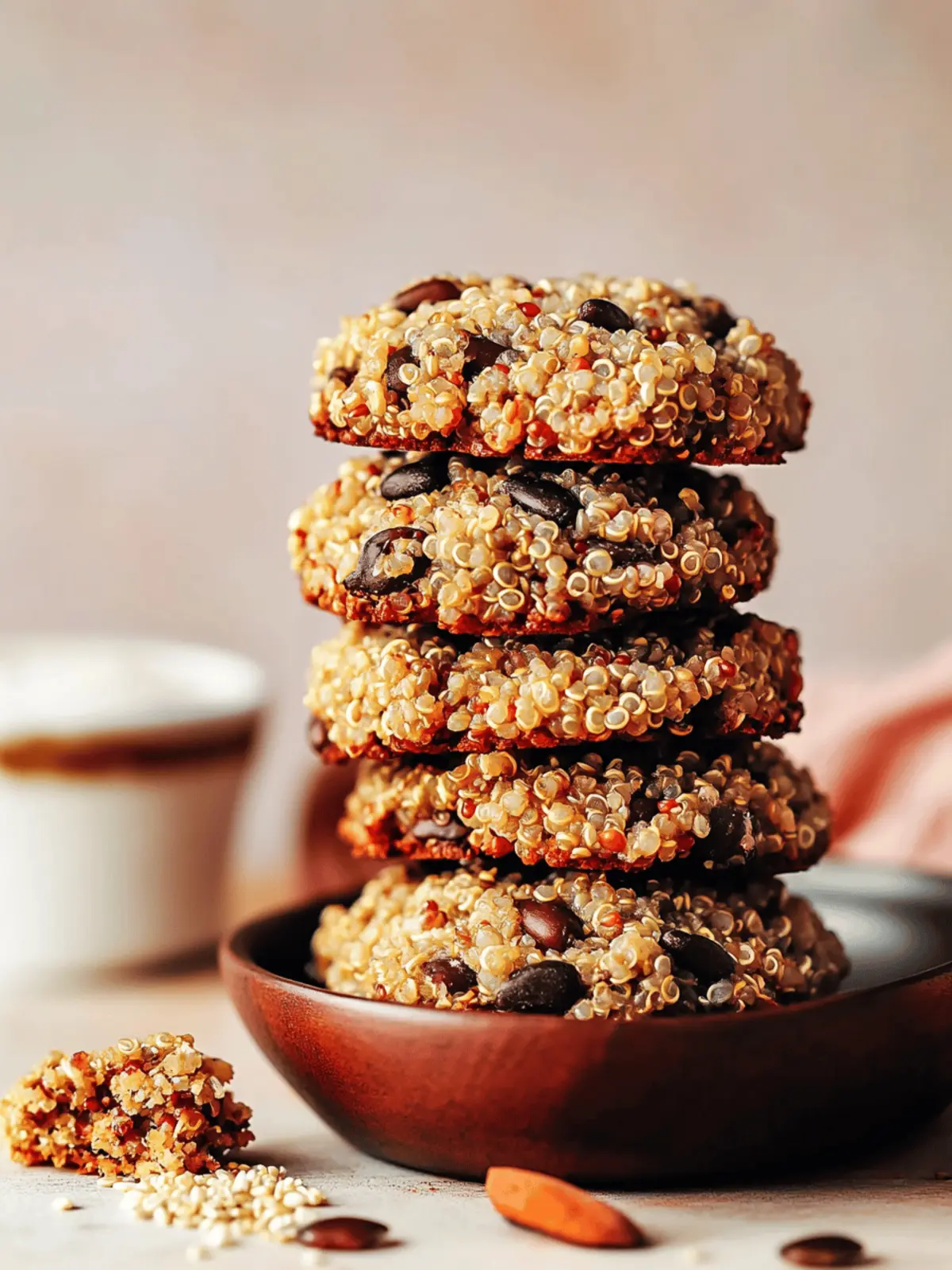 Seedy Quinoa Breakfast Cookies