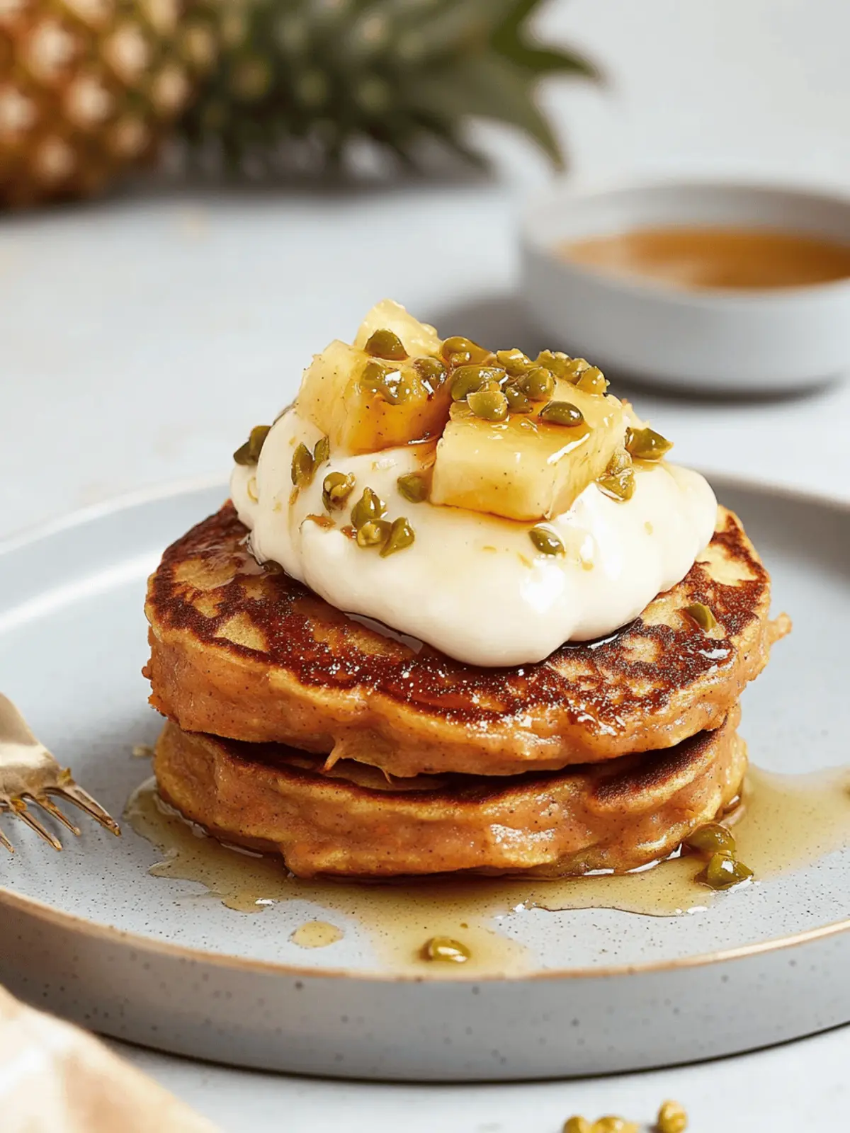 Carrot Cake Pancakes / mit Ananasfüllung