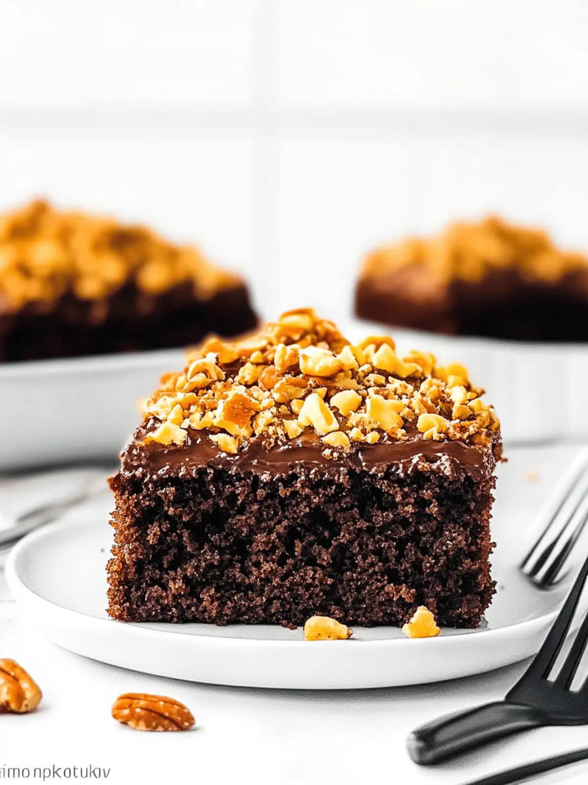 Eggless German Chocolate Sheet Cake