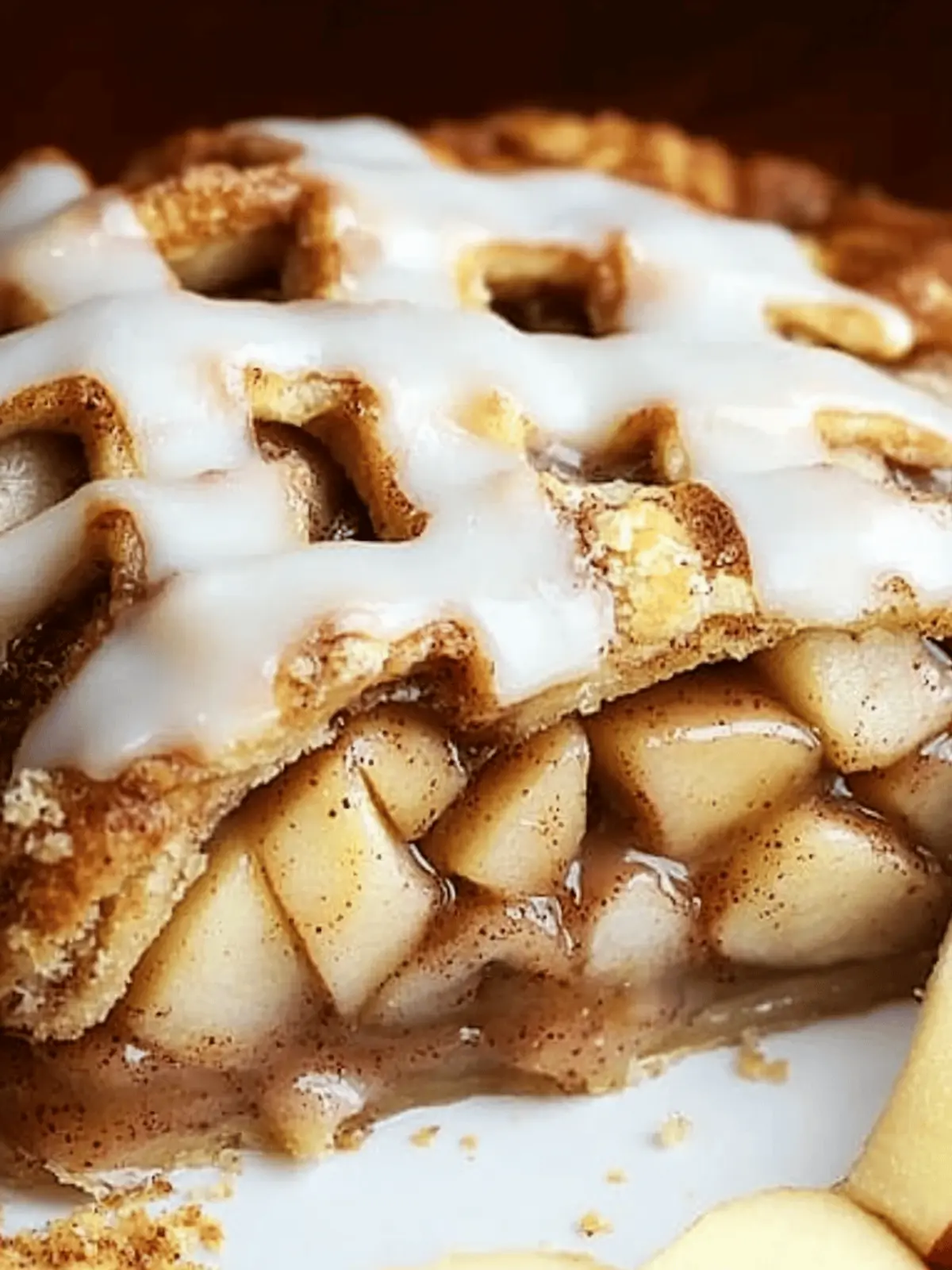 Cinnamon Roll Apple Pie