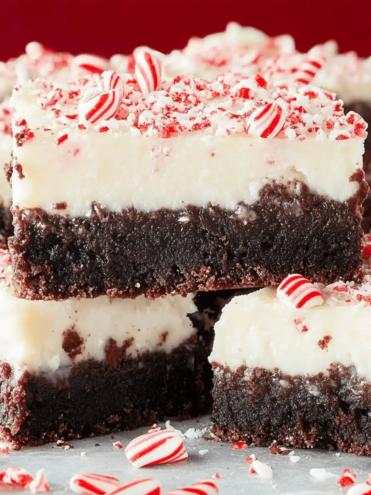 Peppermint Bark Brownies