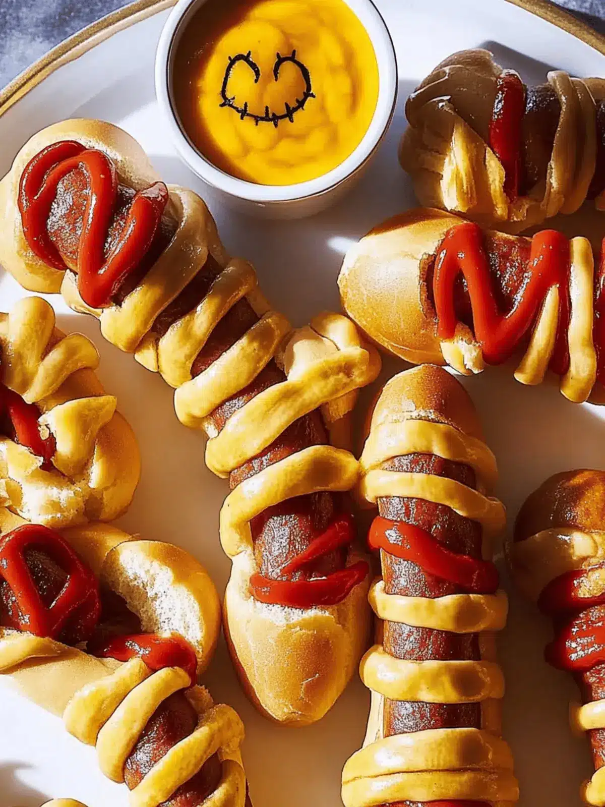 Mummy Hot Dogs: Spooky Savory Snack for Halloween Fun 4 Mummy Hot Dogs