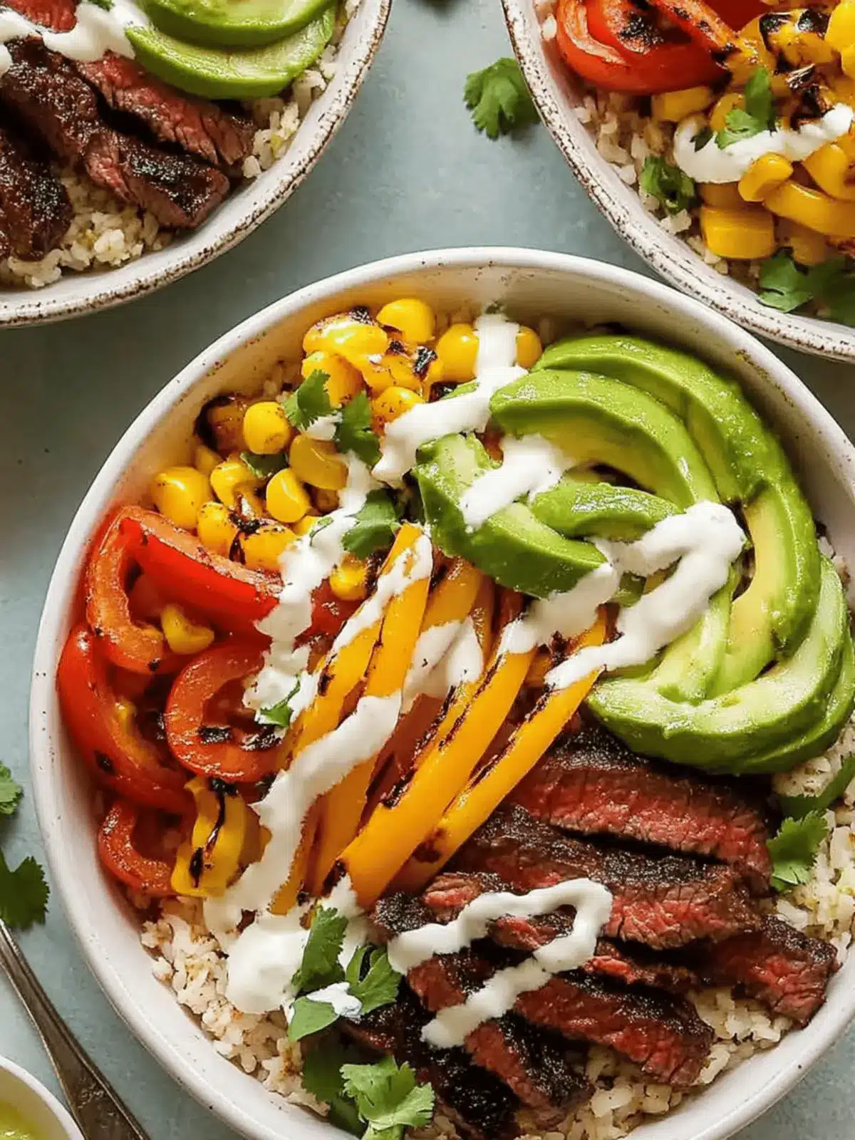 Steak Fajita Power Bowls