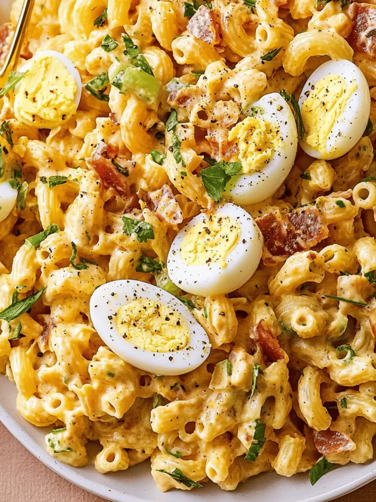 Deviled Egg Pasta Salad