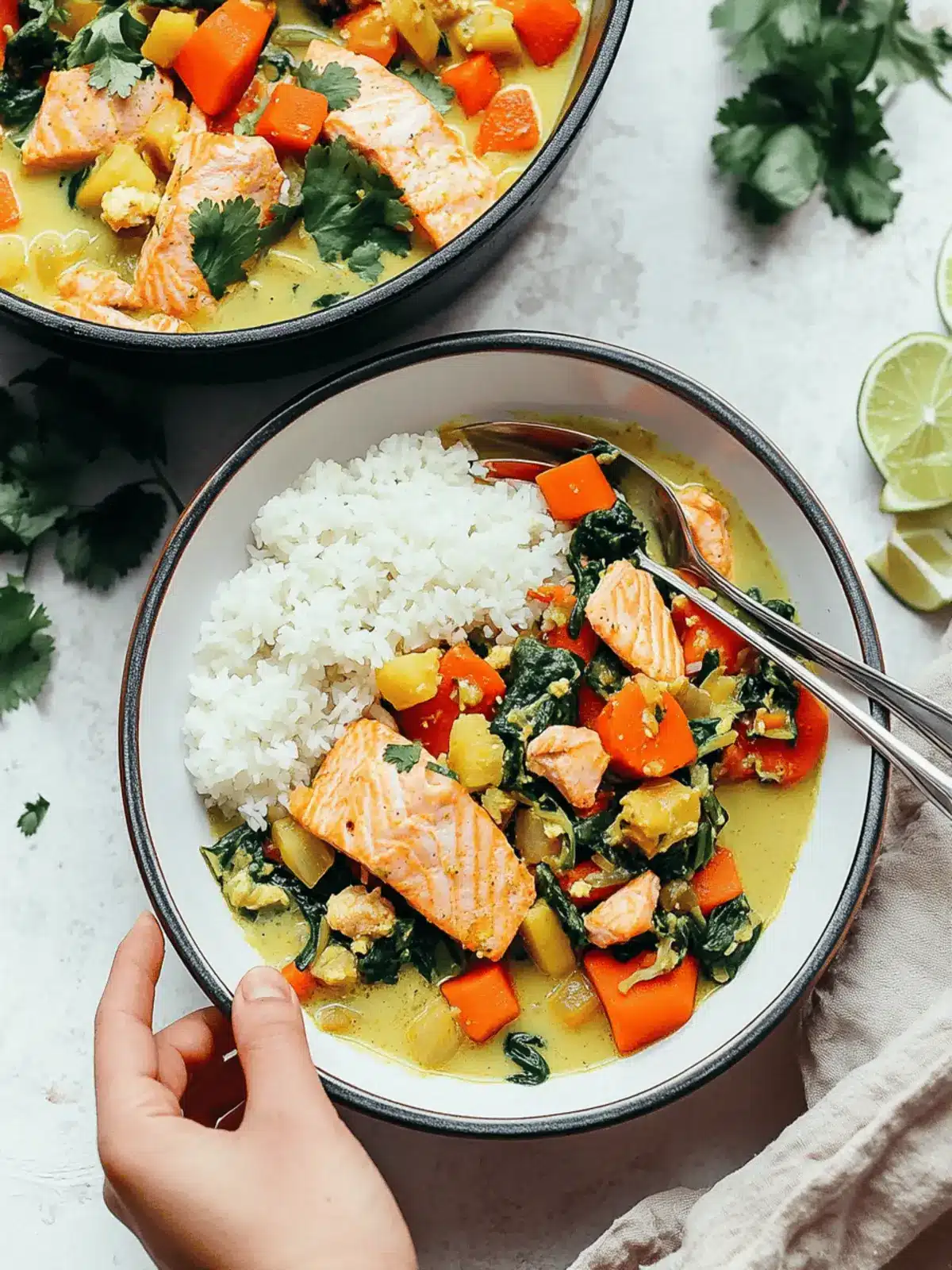 Easy Salmon Green Curry (1 Pot!)