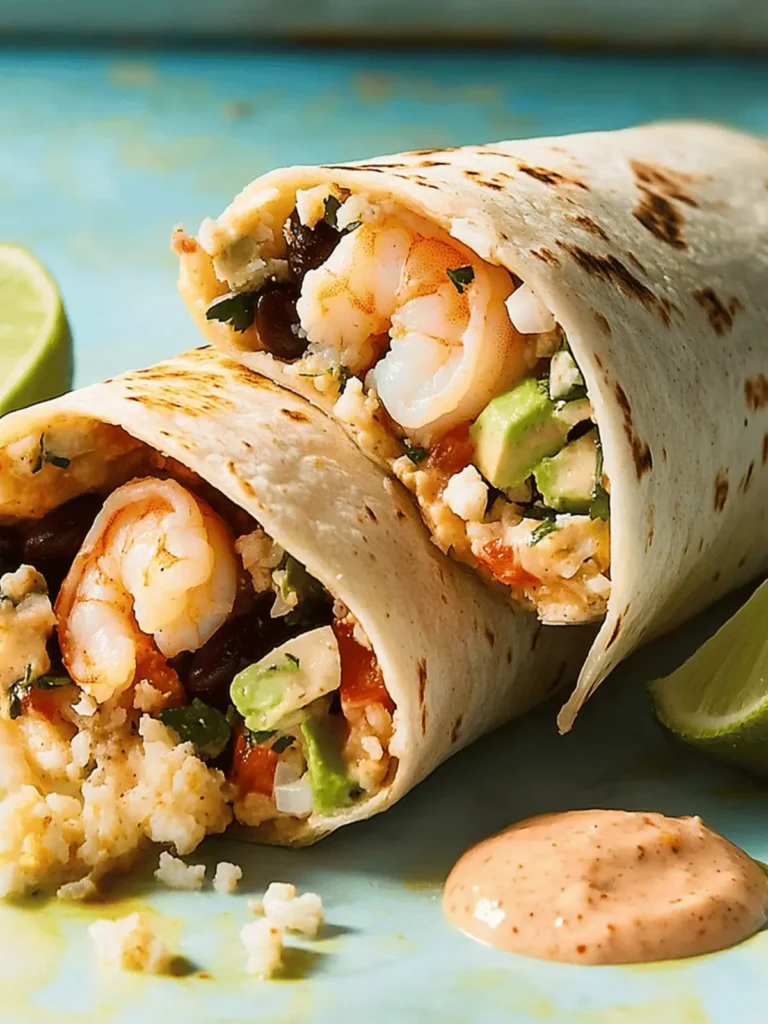 Old Bay Shrimp Burritos