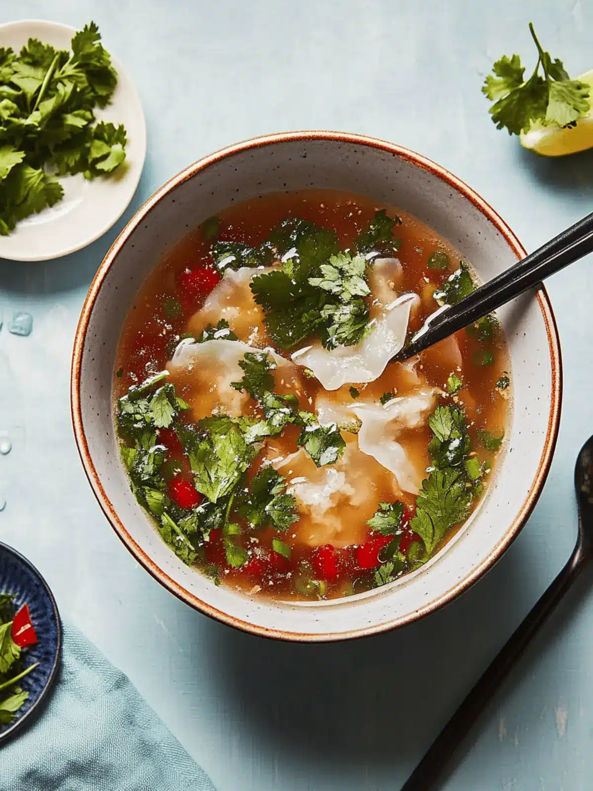 Hearty Thenthuk: Your Cozy Vegetarian Noodle Soup Fix 3 Thenthuk