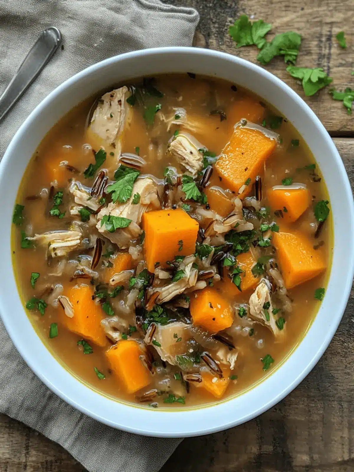 Instant Pot Sweetpotato, Chicken, and Wild Rice Soup Bliss 2 Instant Pot Sweetpotato, Chicken, and Wild Rice Soup
