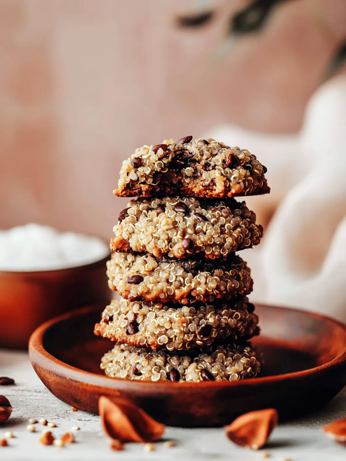 Seedy Quinoa Breakfast Cookies