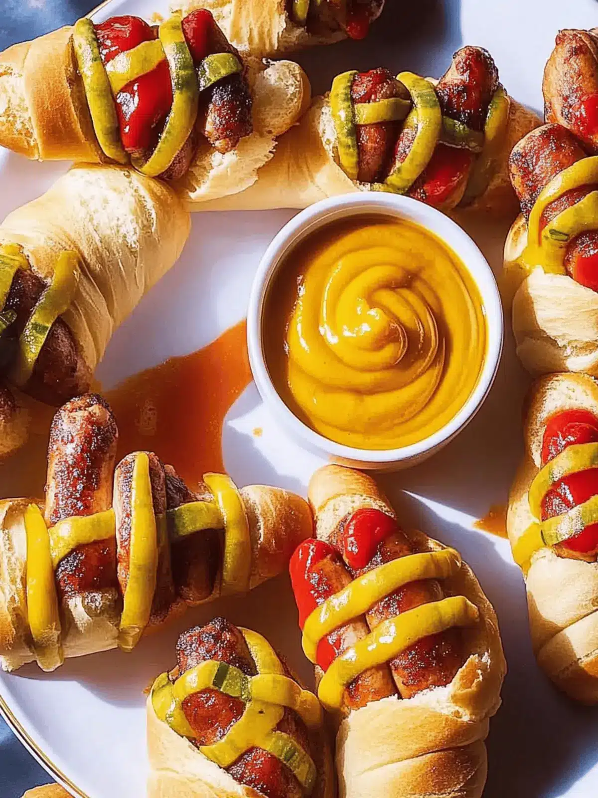 Mummy Hot Dogs: Spooky Savory Snack for Halloween Fun 2 Mummy Hot Dogs