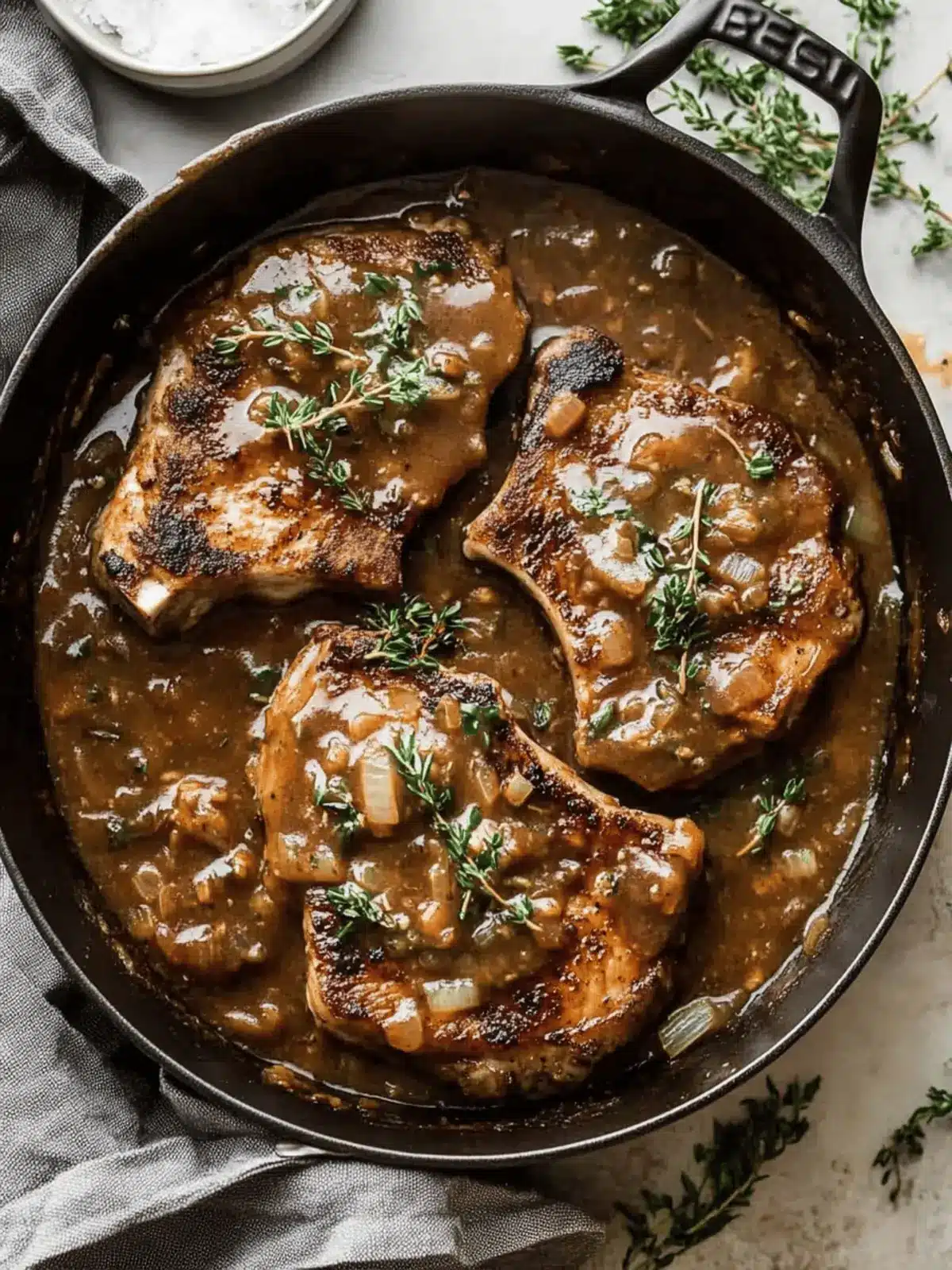 The Best Smothered Pork Chops