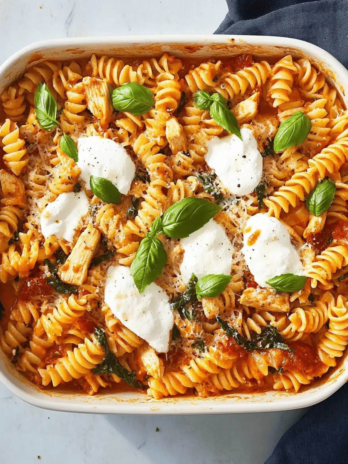 No-Boil Baked Chicken Pasta