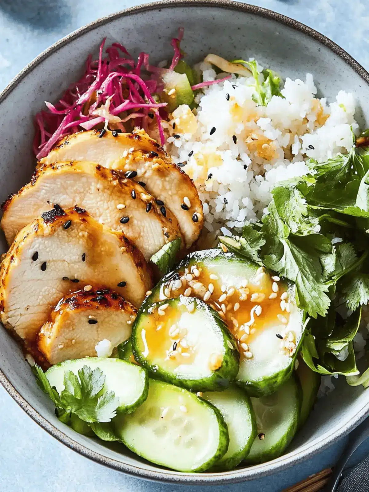 Sesame Ginger Chicken Bowls