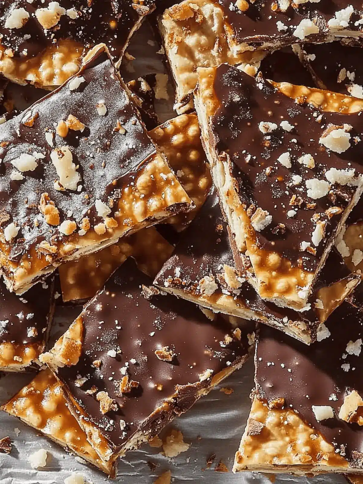Chocolate Toffee Matzo