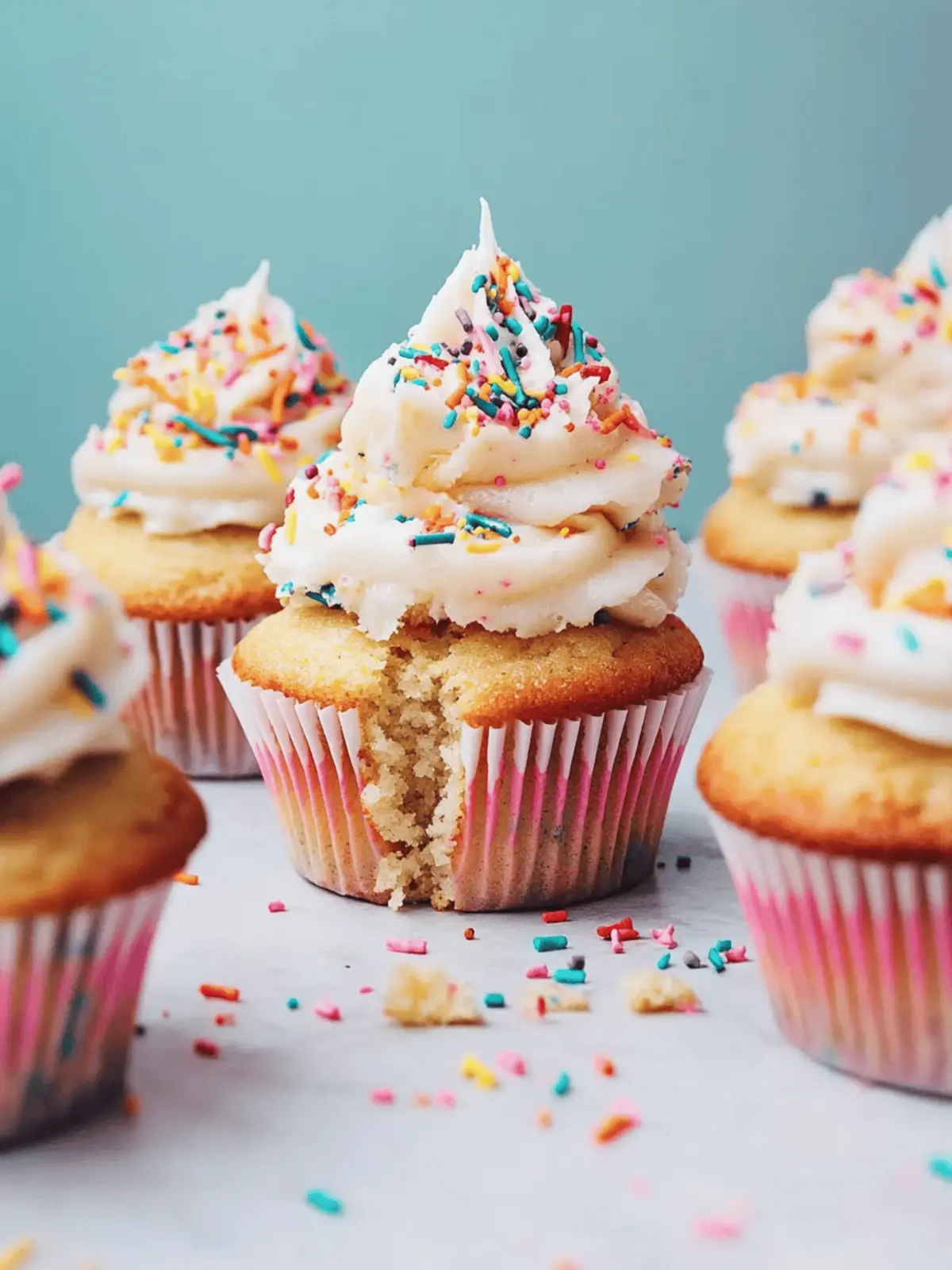 Gluten-Free Funfetti Cupcakes (1 Bowl!)