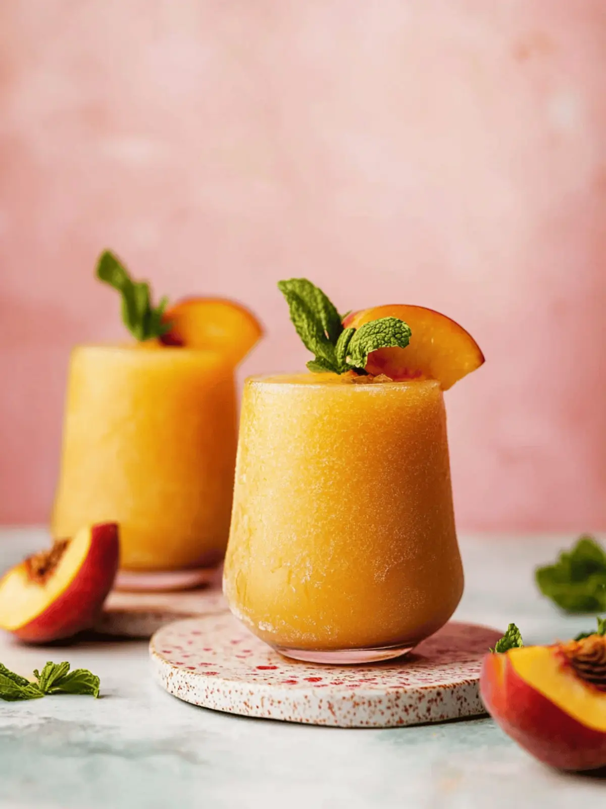Frozen Peach Daiquiri (2 Ways!)