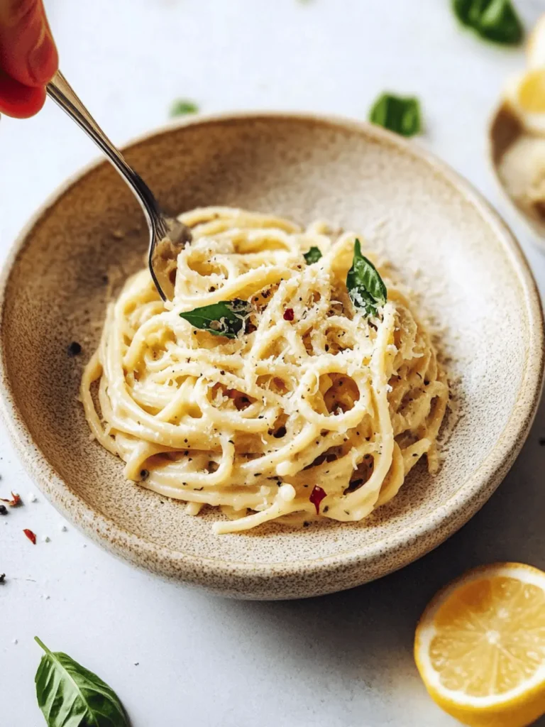 Vegan Pasta Al Limone