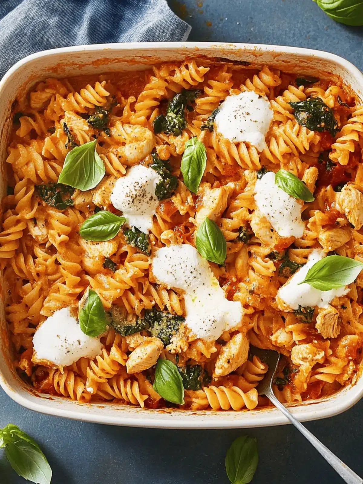 No-Boil Baked Chicken Pasta
