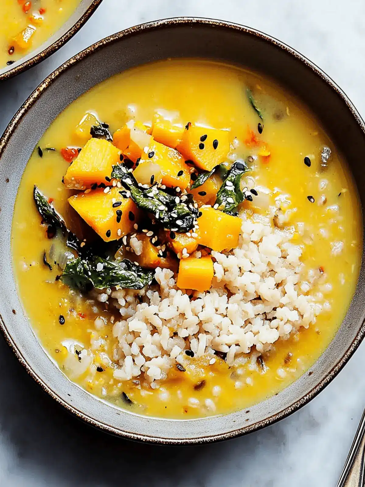 Creamy Miso-Tahini Squash Soup With Brown Rice for Cozy Nights 3 Miso-Tahini Squash Soup With Brown Rice
