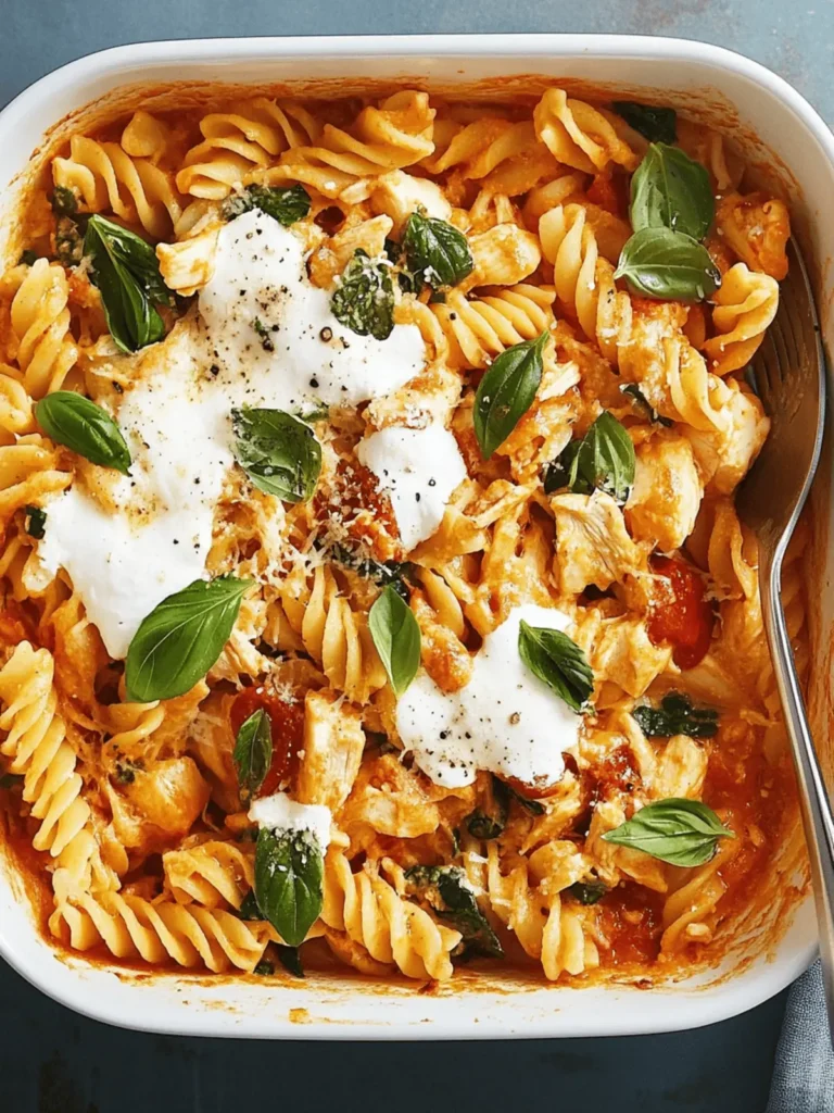 No-Boil Baked Chicken Pasta