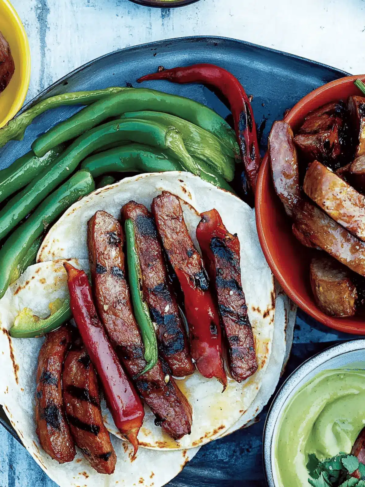 Grilled Kielbasa Tacos