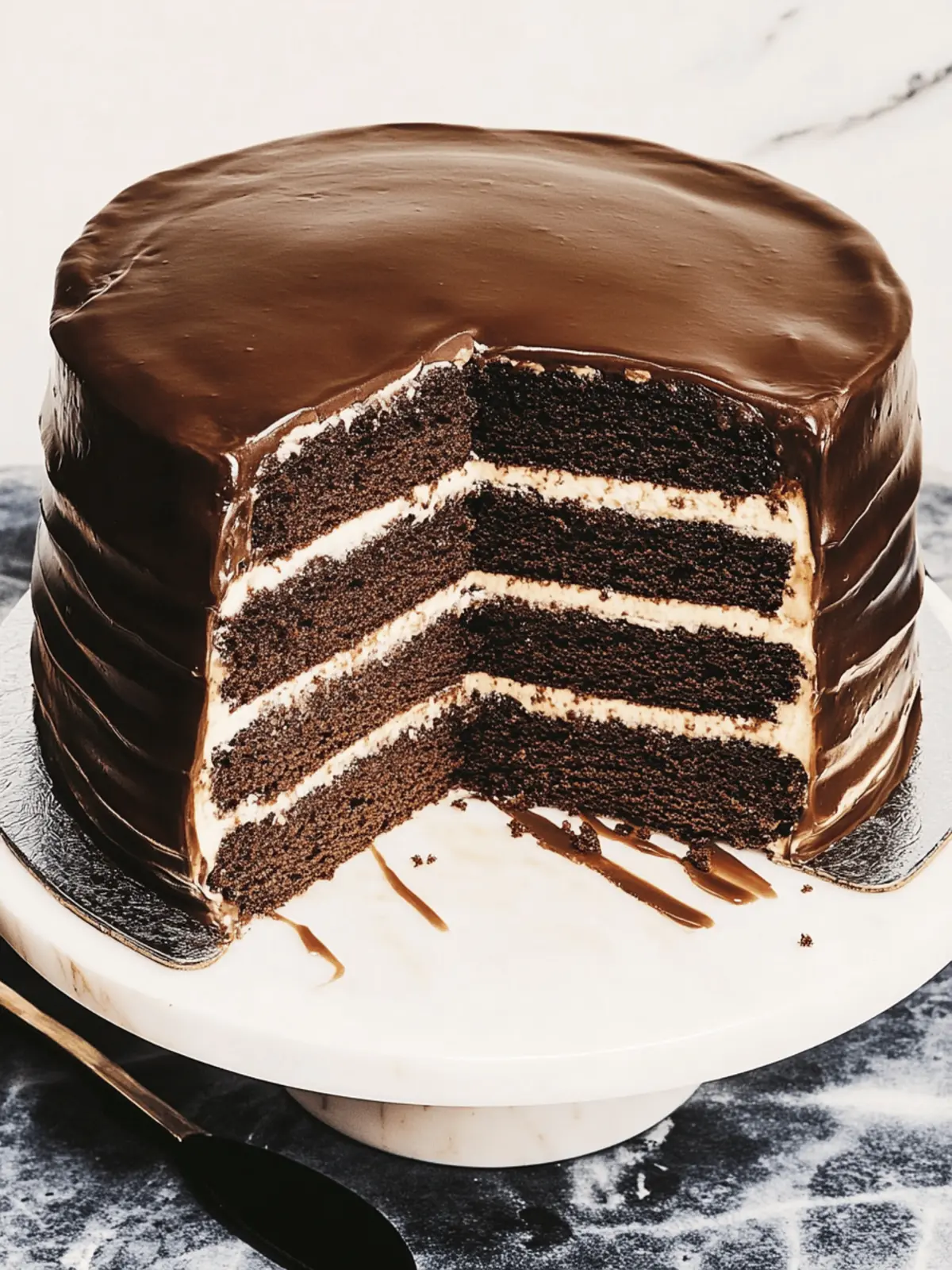 Chocolate Doberge Cake
