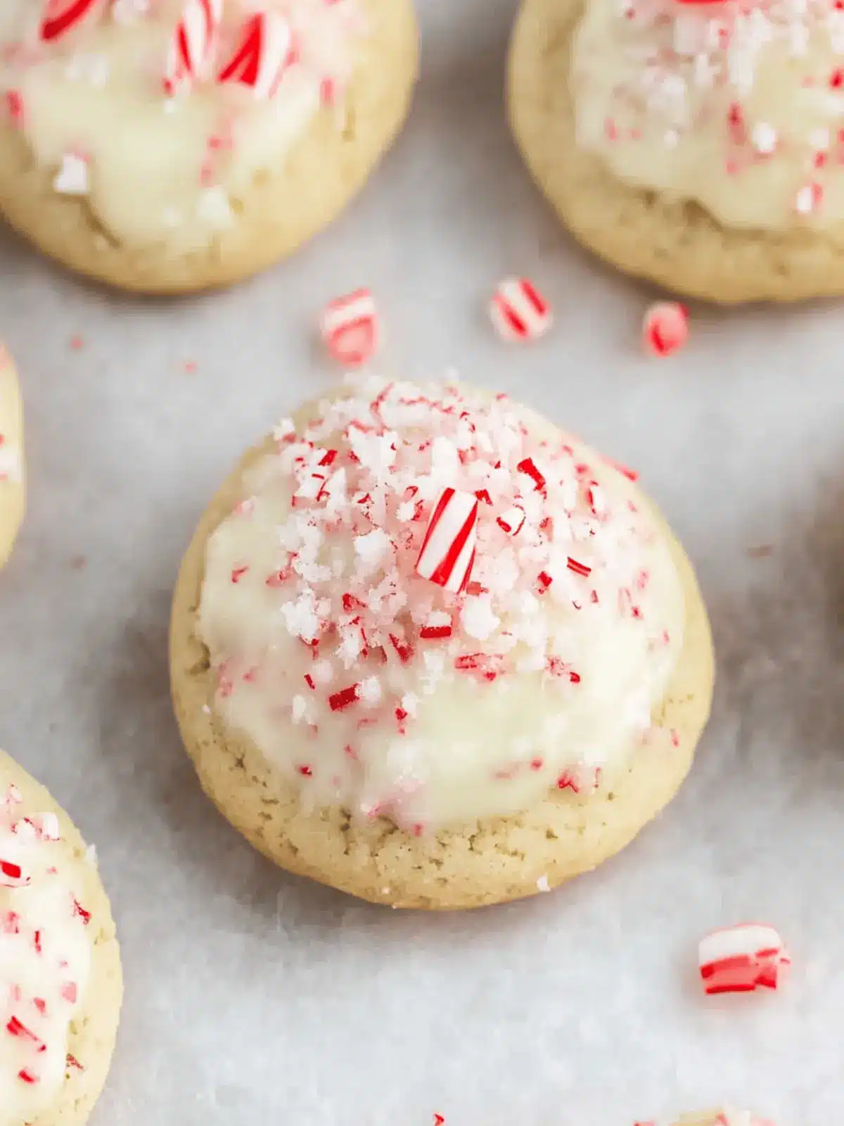 Candy Cane Snowball Cookies