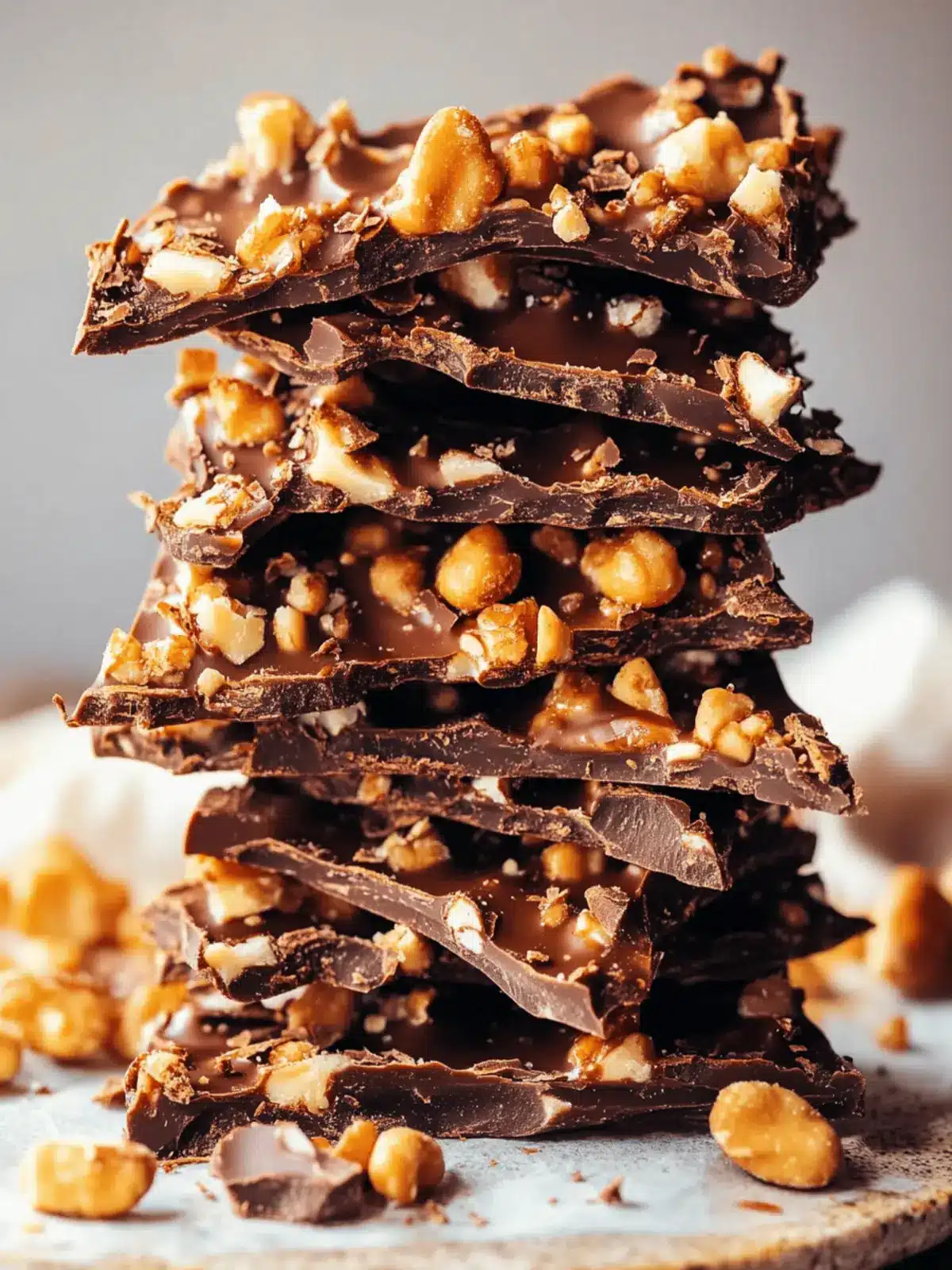 5-Ingredient Snickers Chocolate Bark