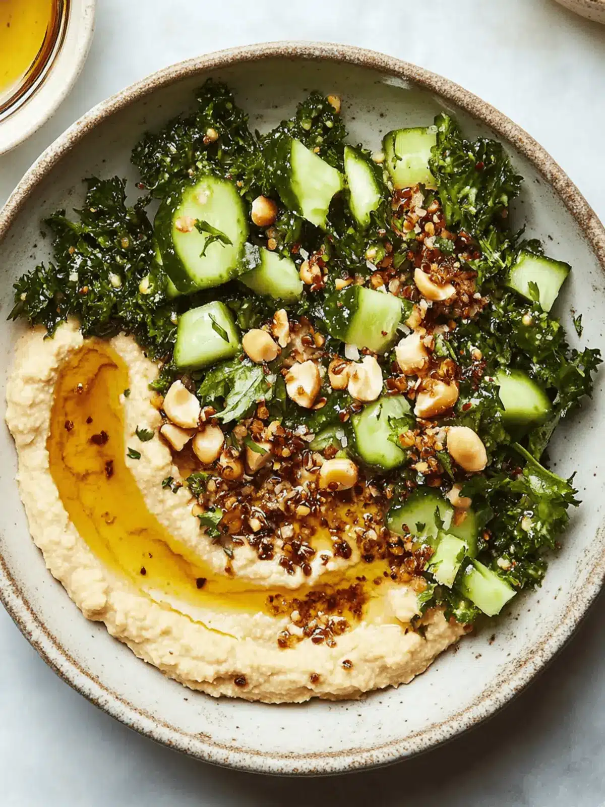 Winter Salad Hummus Bowls
