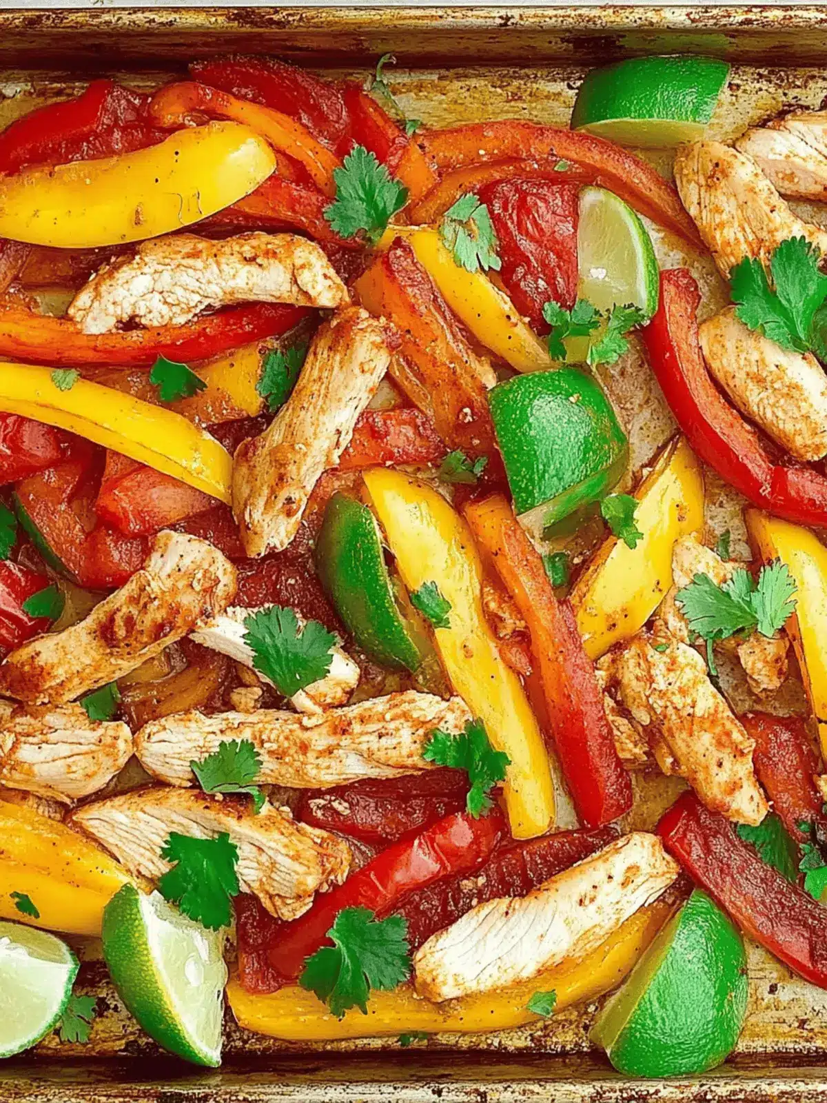 Sheet-Pan Chicken Fajitas