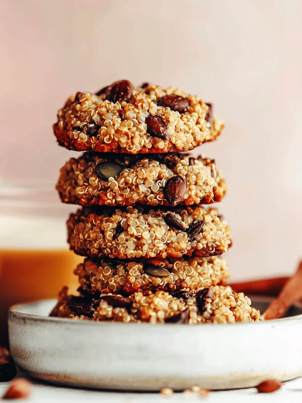 Seedy Quinoa Breakfast Cookies