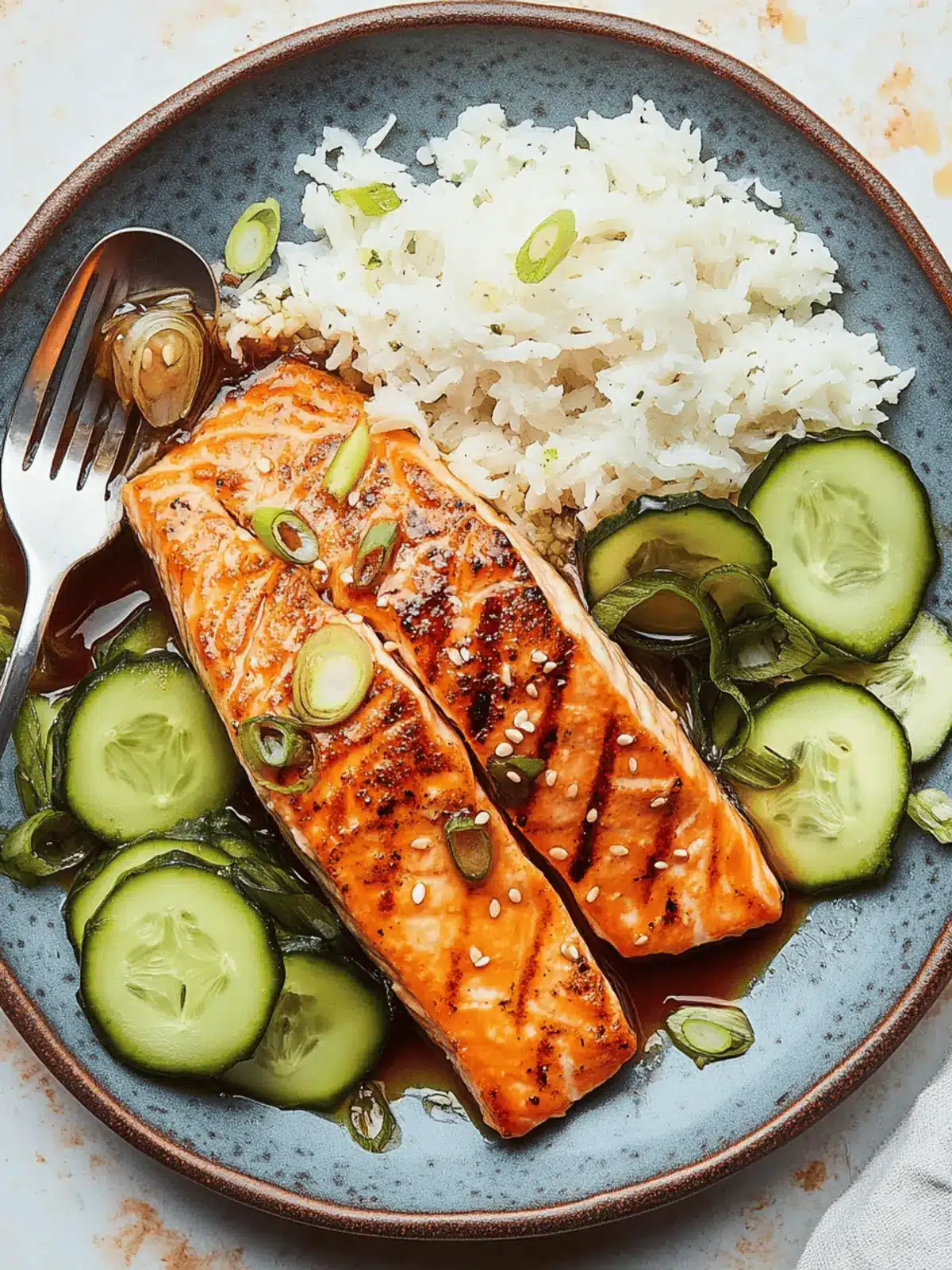 Air Fryer Salmon With Sweet Tamarind Glaze
