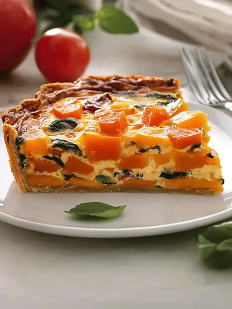 Sweetpotato Crust Quiche